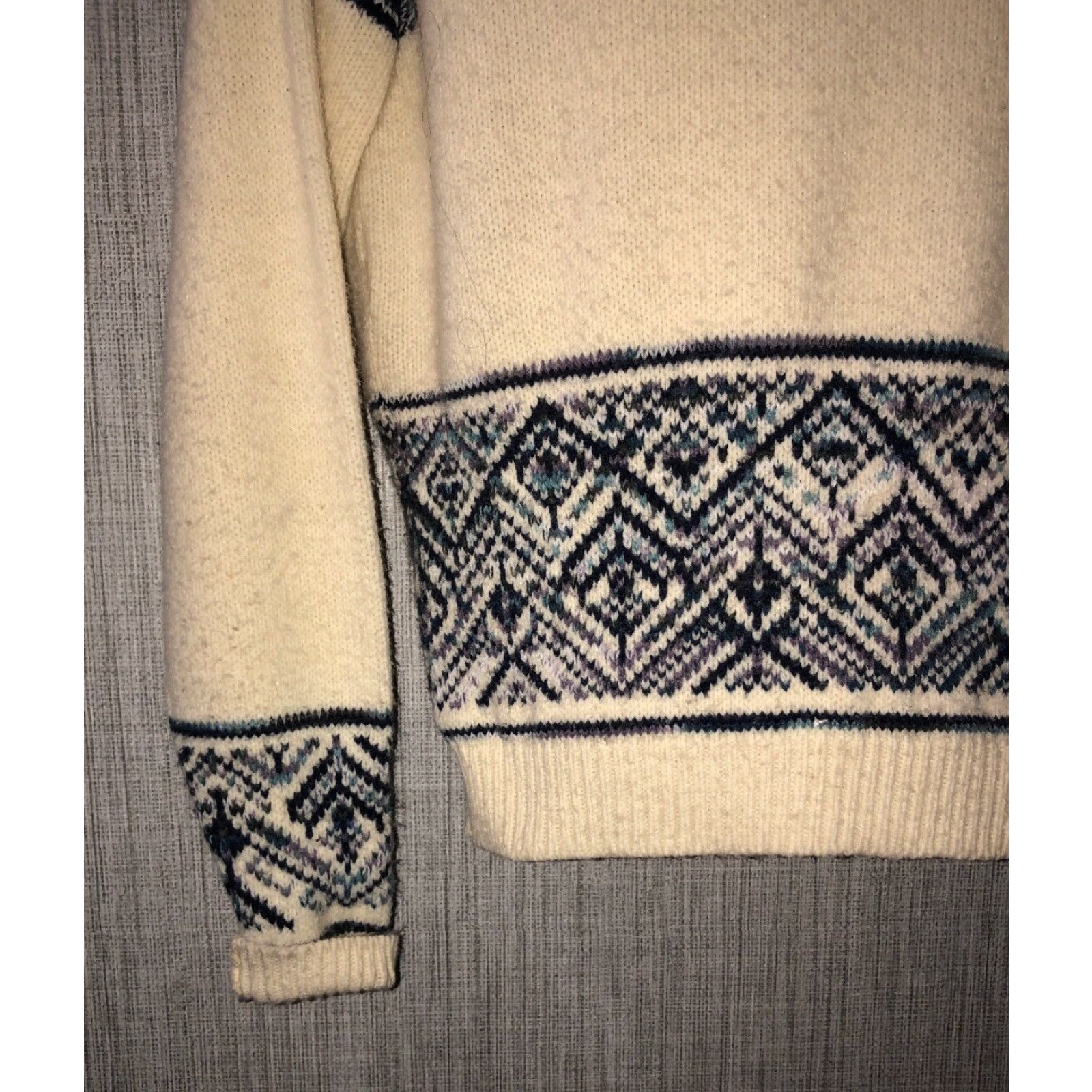 Jantzen VINTAGE Jantzen Sweater Mens USA Ivory L Size Regular Casual Sweater Mens Size US L / EU 52-54 / 3 - 3 Thumbnail