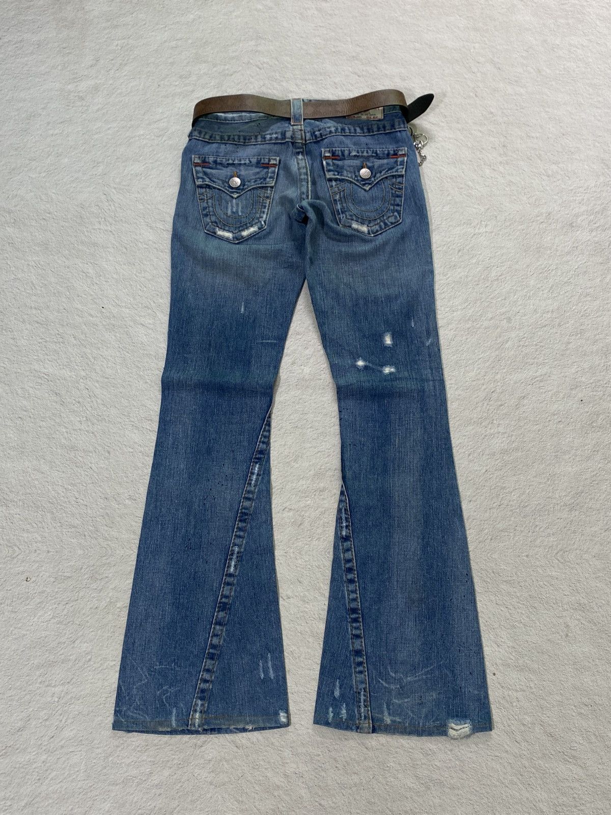 True Religion SICK💸True Religion Joey Cut Flare Jeans Size US 27 - 2 Thumbnail