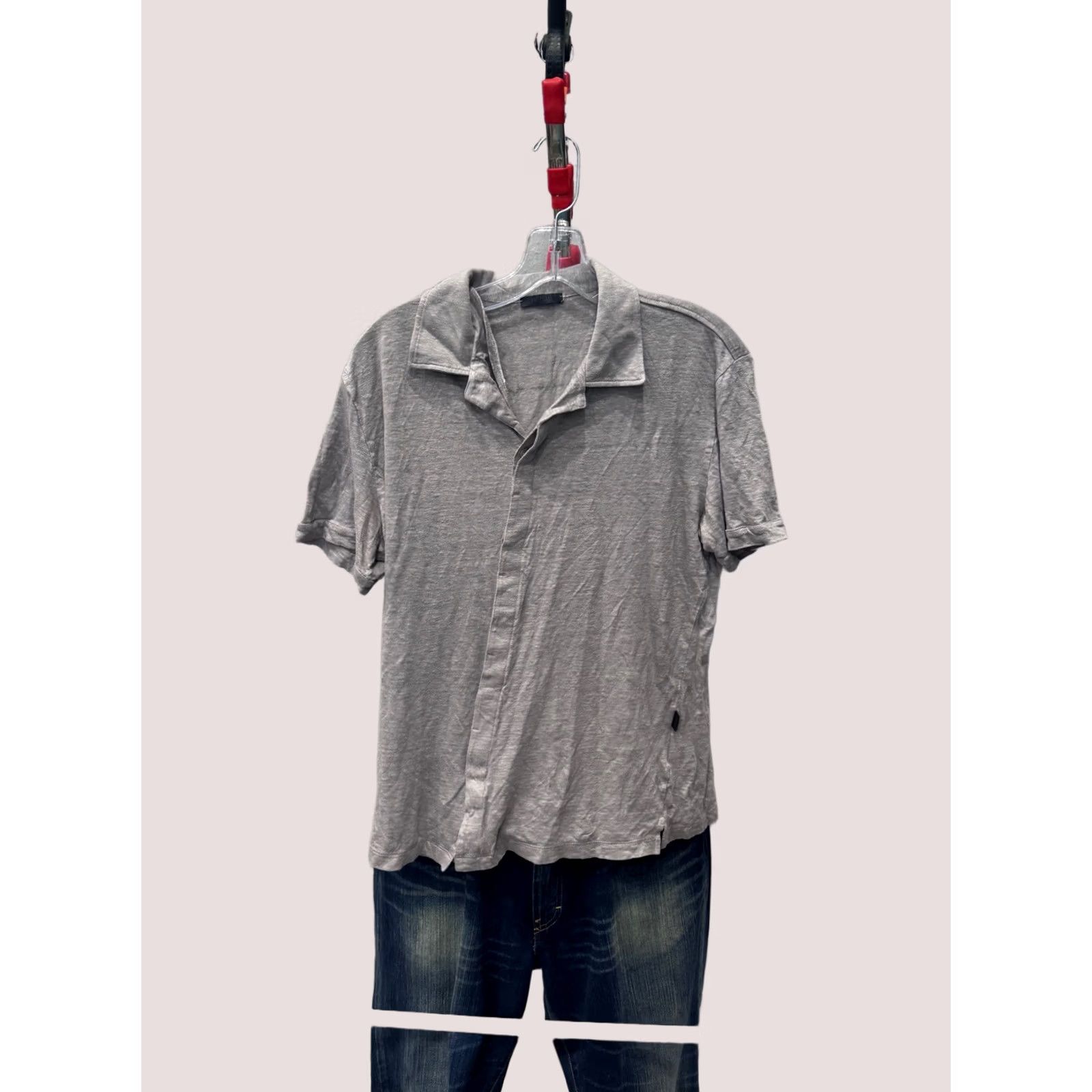 Pal Zileri Pal Zileri Shirt Mens L Medium 100% Linen Short Sleeve Button Up Multicolor Short Sleeve Shirt Size US M / EU 48-50 / 2 - 1 Thumbnail