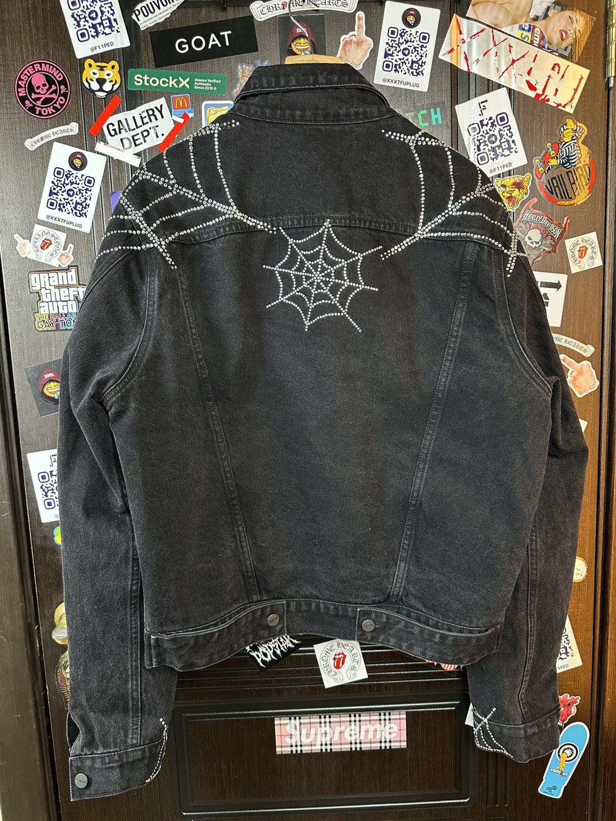 Sp5der × Young Thug OG Spider Worldwide 2019 Denim Jacket RARE Size US M / EU 48-50 / 2 - 5 Thumbnail