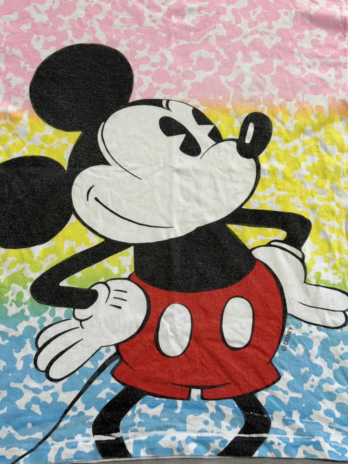 Disney Vintage 80s Big Face Mickey Mouse T-shirt Tie Dye Disney AOP Size US M / EU 48-50 / 2 - 3 Thumbnail