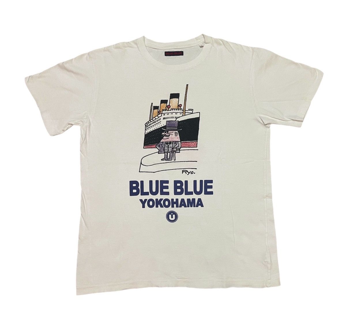 Blue Blue Japan RARE VINTAGE BLUE BLUE JAPAN LIMITED EDITION TSHIRT Size US M / EU 48-50 / 2 - 1 Thumbnail
