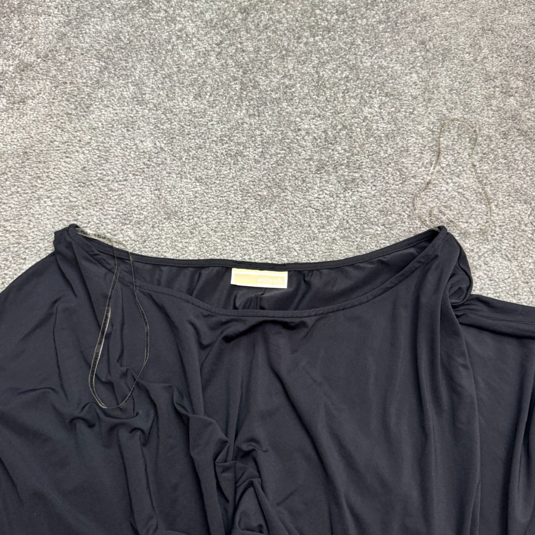 Michael Kors Michael Kors Side Tie Swim Cover Up Tunic Mini Dress Womens Medium Black NWT Size M / US 6-8 / IT 42-44 - 3 Thumbnail