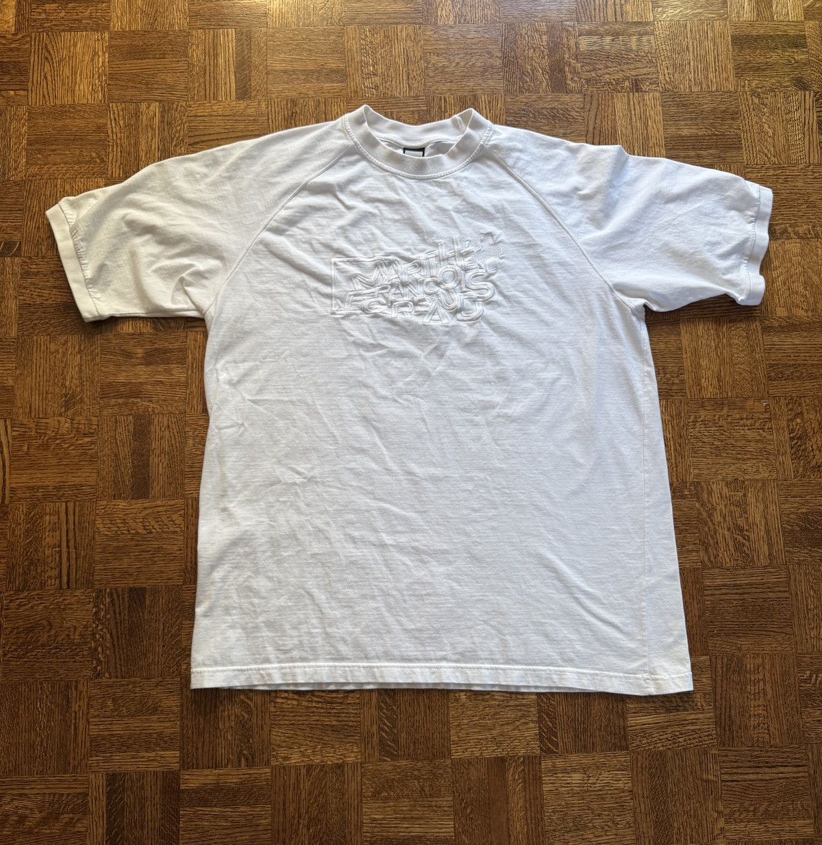 Marithe + Francois Girbaud Vintage Marithe Francois Girbaud Tonal Embroidered Tee Size US XXL / EU 58 / 5 - 2 Thumbnail