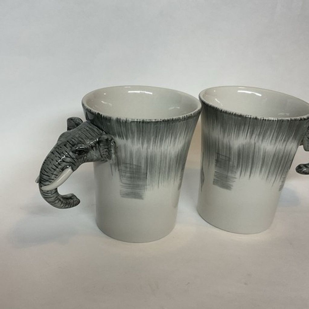 Other Pier 1 Imports Hand Painted Figural Elephant Coffee Mug Cup Size ONE SIZE - 10 Thumbnail