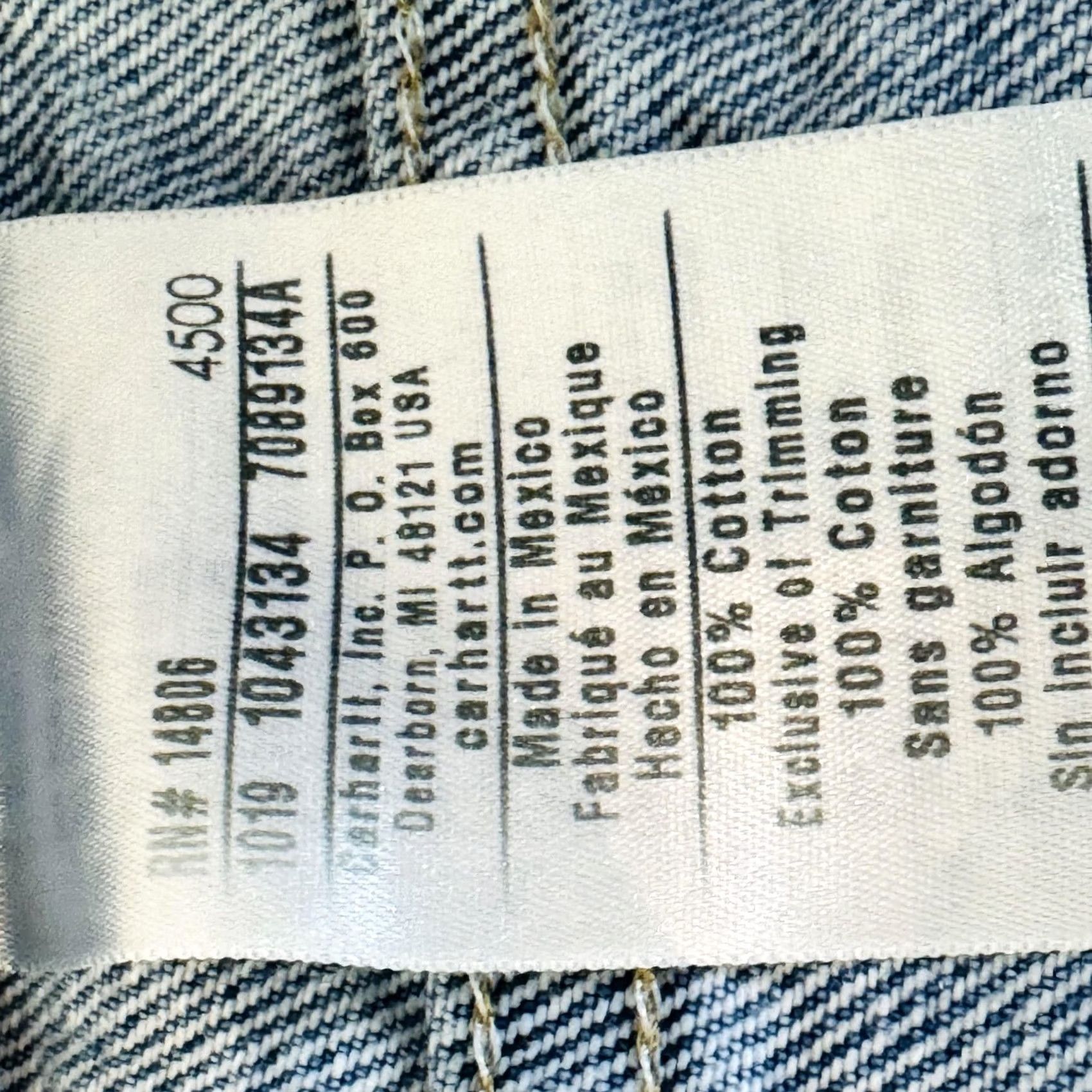Carhartt VINTAGE Carhartt B17 DST Jeans Mens 50x30 Blue Relaxed Tapered Denim Size US 34 / EU 50 - 4 Thumbnail