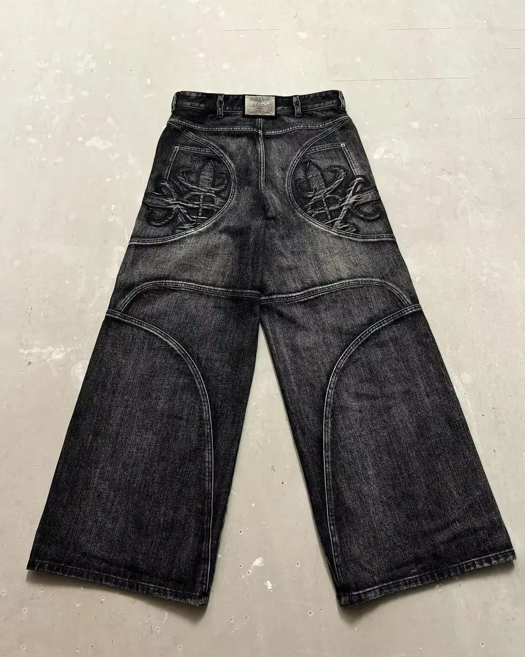 Designer × Japanese Brand Y2K Retro Oversized Wide-leg Unisex Jean Size US 35 - 1 Thumbnail