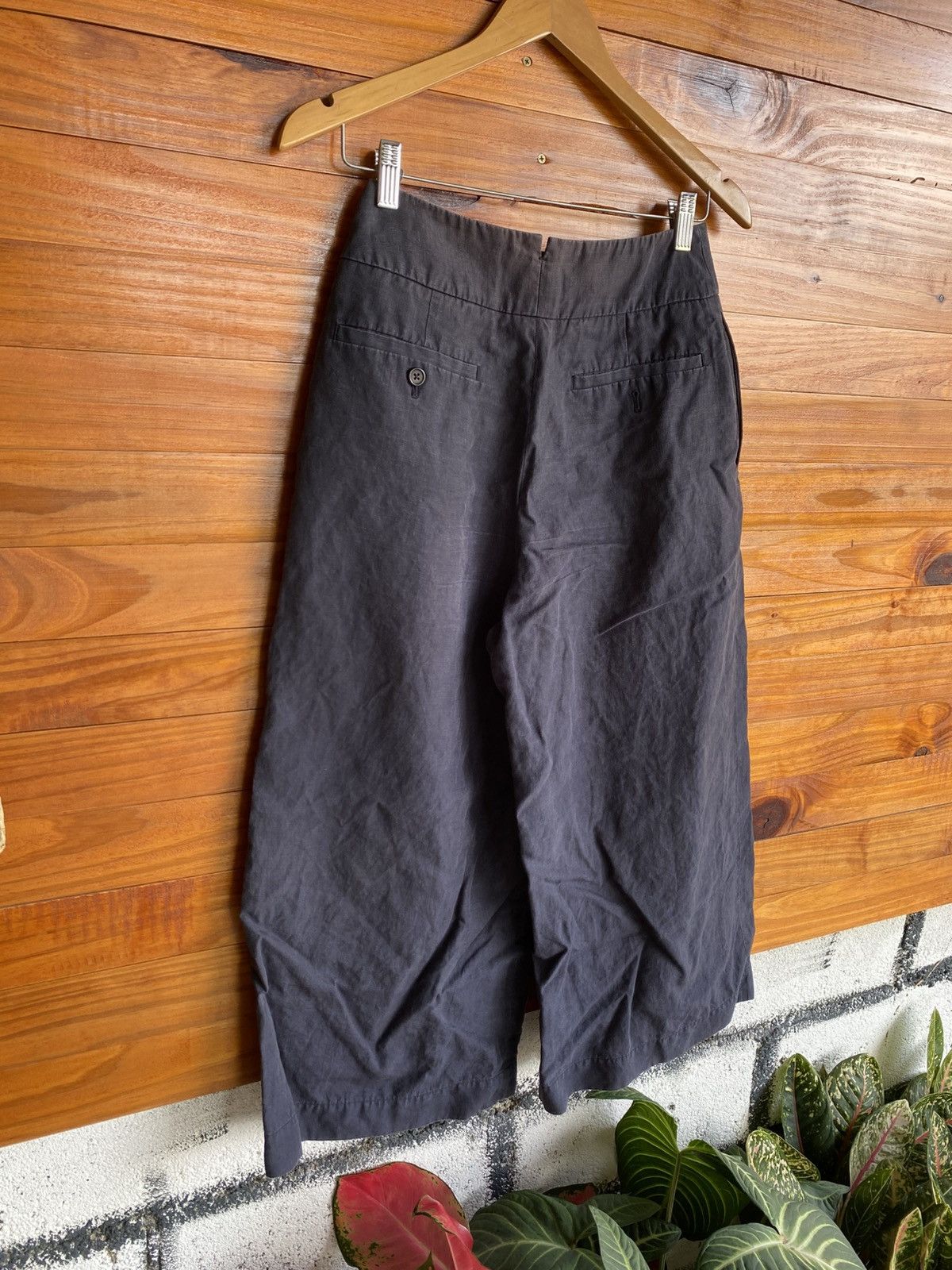 Margaret Howell Margaret Howell Navy Linen Wide Pants | Japanese Minimalist Size 27" / US 4 / IT 40 - 12 Thumbnail
