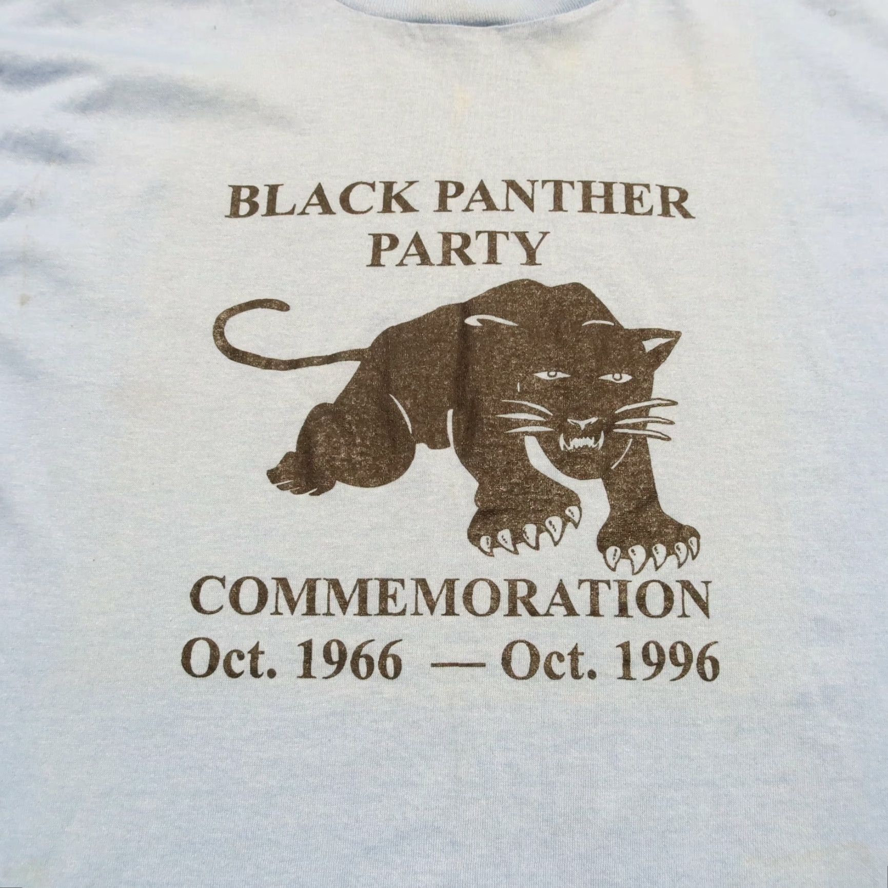Vintage Vintage 90s Black Panther Party Shirt Large Light Blue Men’s Shirt - Vintage 90s Black Panther Party Shirt Large Light Blue Mens Size US L / EU 52-54 / 3 - 3 Thumbnail