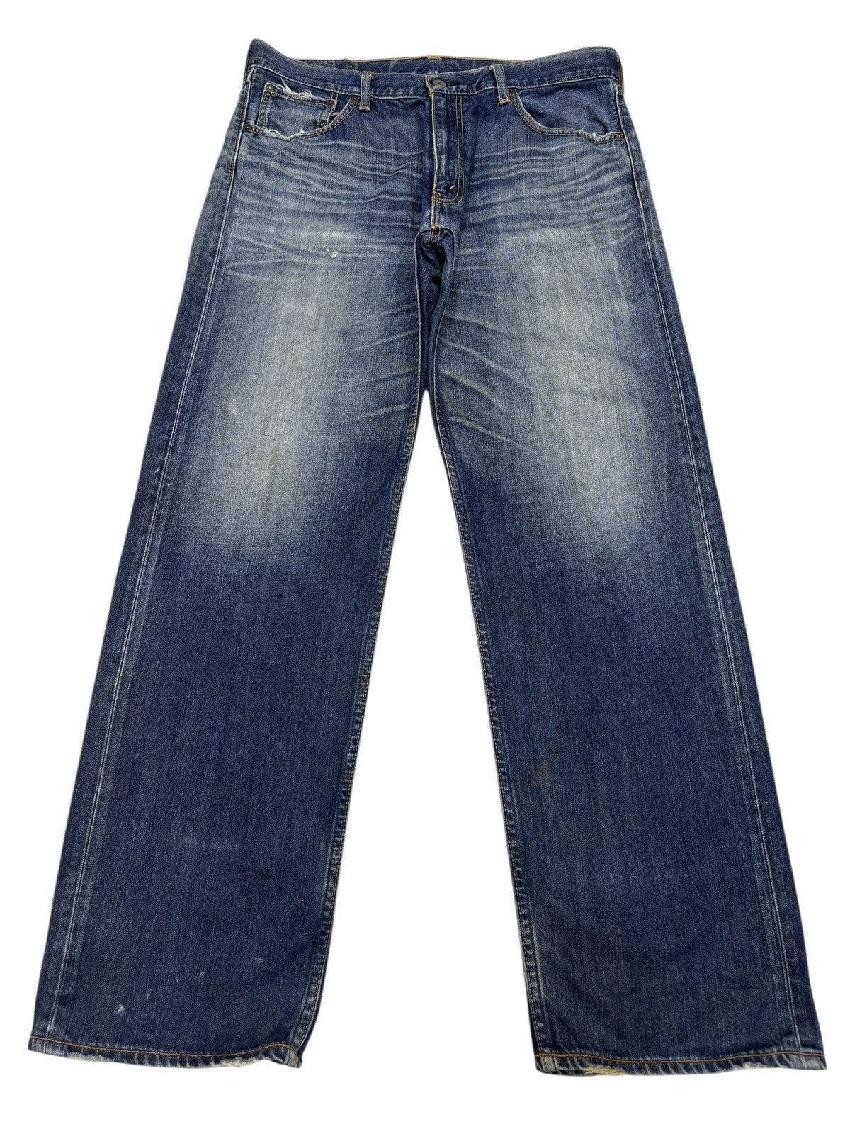 Kapital 💥BAGGY💥VTG LEVIS 703 BAGGY JEANS DISTRESSED DENIM LOOSE FIT Size US 36 / EU 52 - 1 Thumbnail