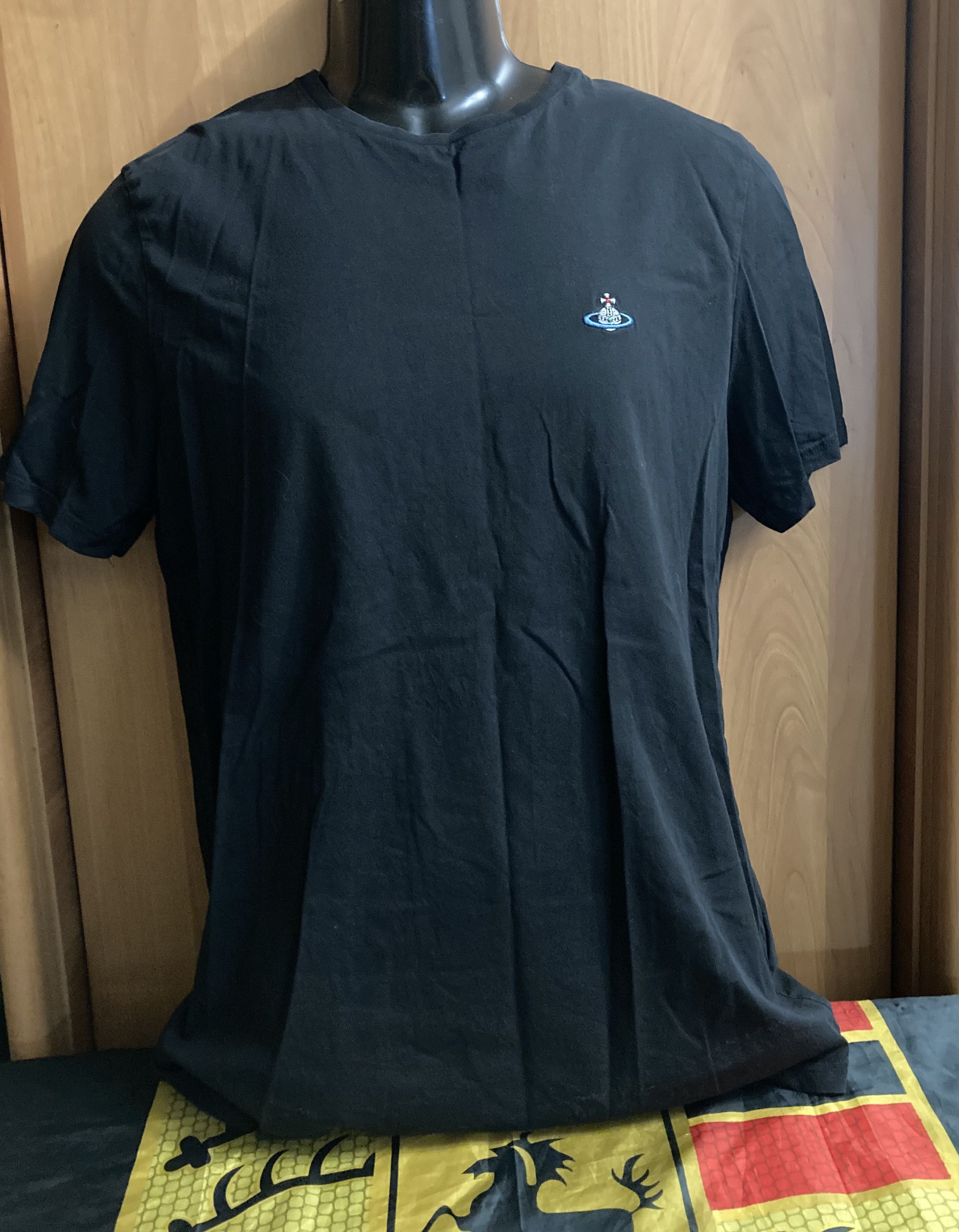 Vivienne Westwood Vivienne Westwood Embroidered orb logo Black T-Shirt Size US M / EU 48-50 / 2 - 1 Thumbnail