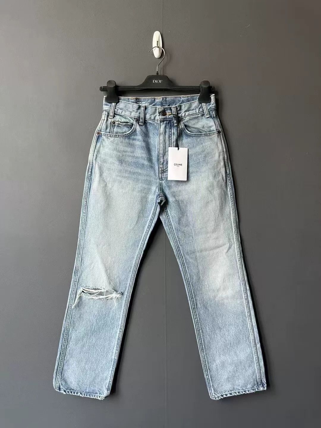 Celine celine distressed denim pants size 26 Size 26" / US 2 / IT 38 - 1 Thumbnail