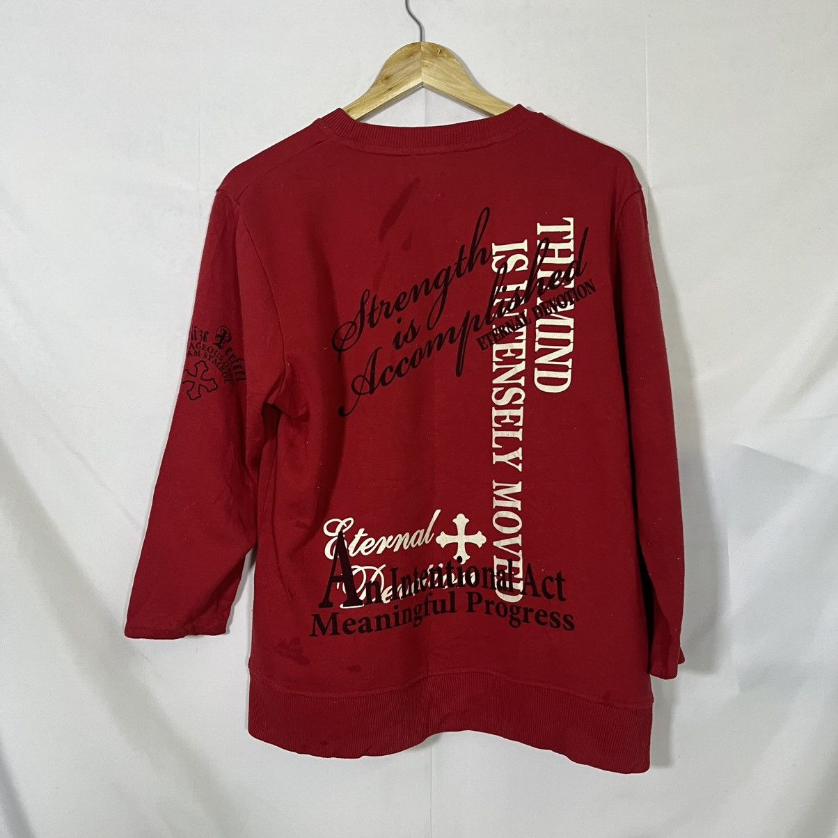 If Six Was Nine Y2K WORDING POEM LONG SLEEVE TEE Size US M / EU 48-50 / 2 - 3 Thumbnail