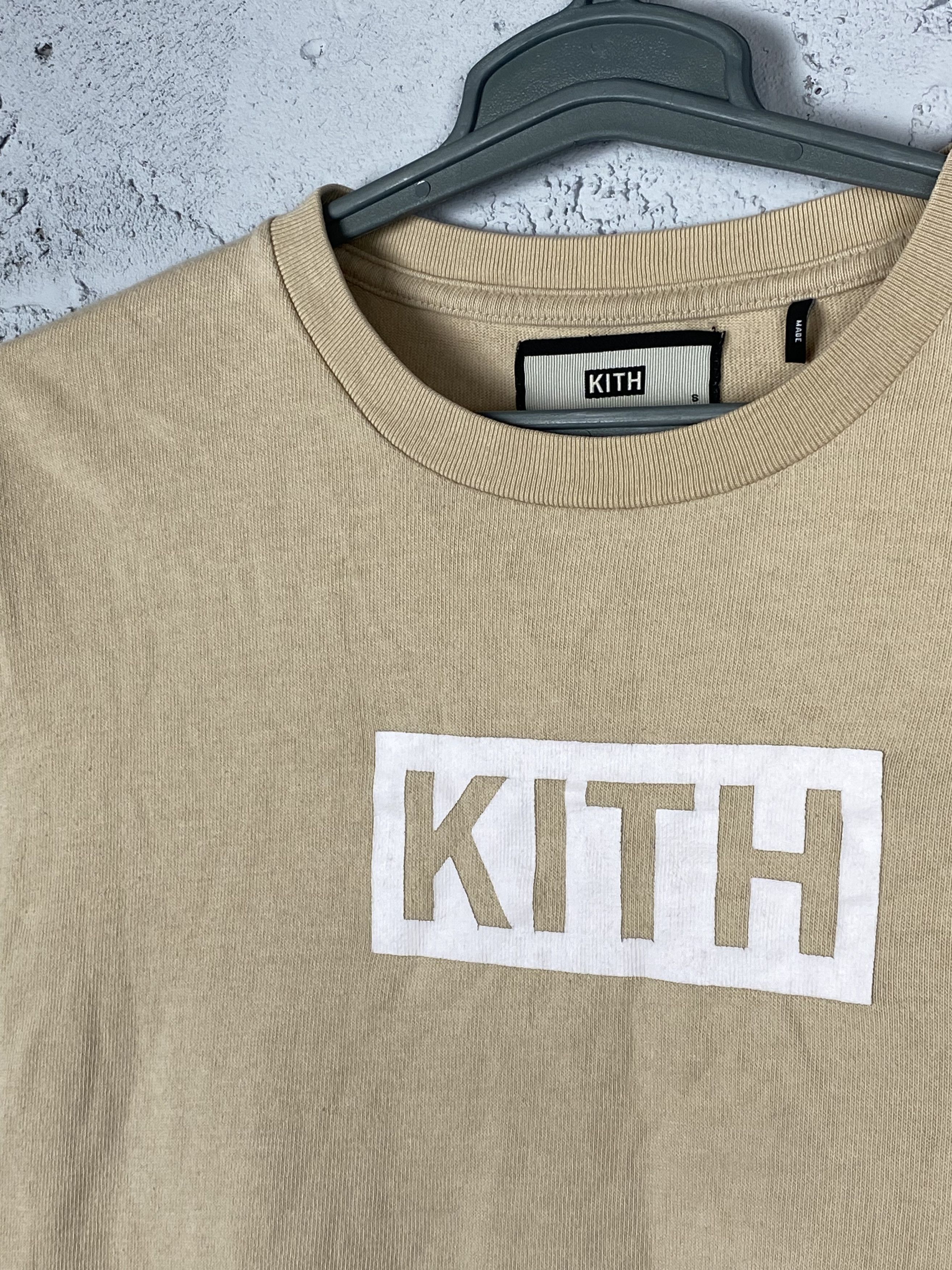 Kith Kith Box Logo Summer T-Shirt Sand Size M Size US M / EU 48-50 / 2 - 3 Thumbnail