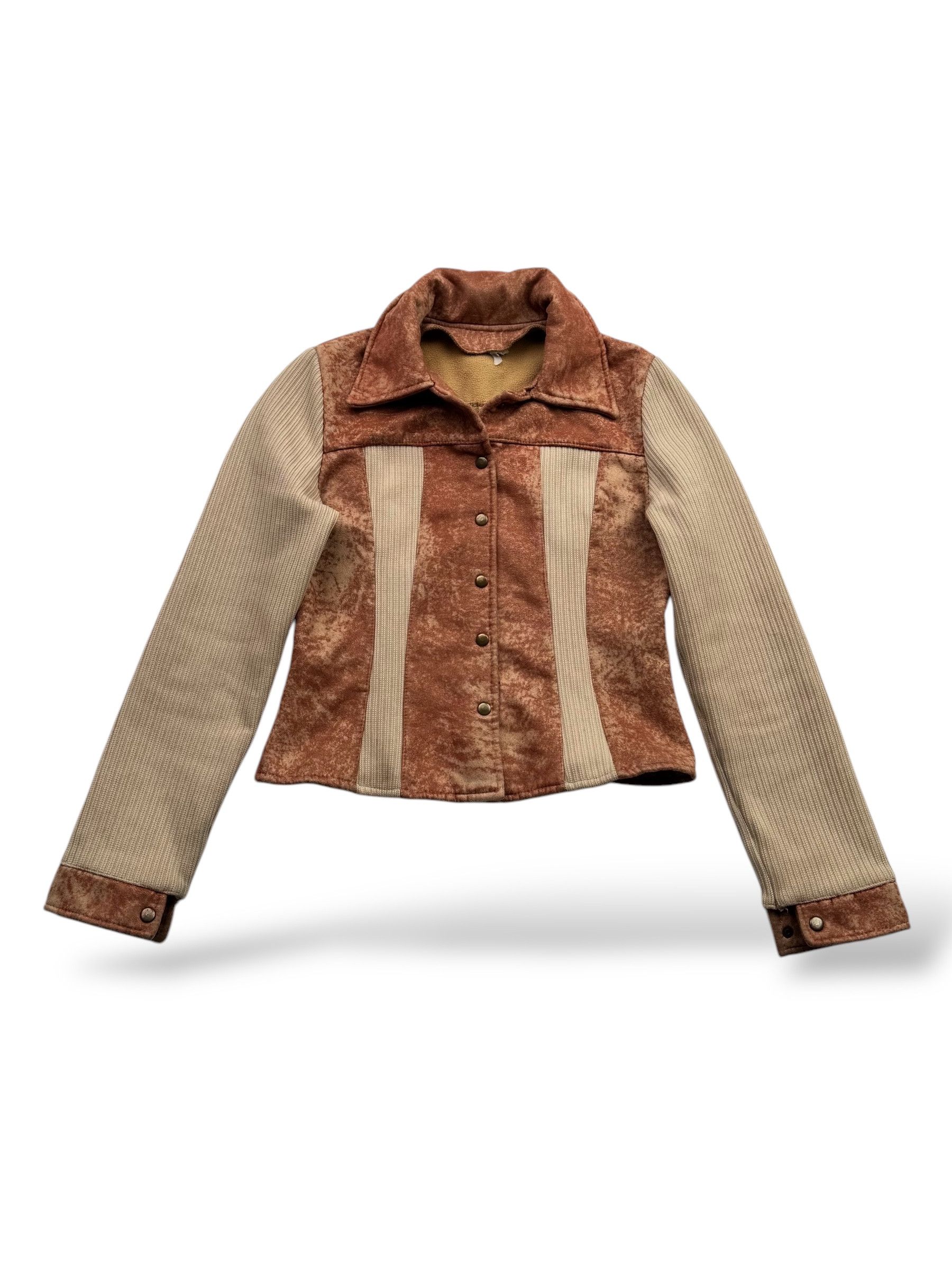 Vintage Faux Sheepskin Cropped Jacket W123(V9)