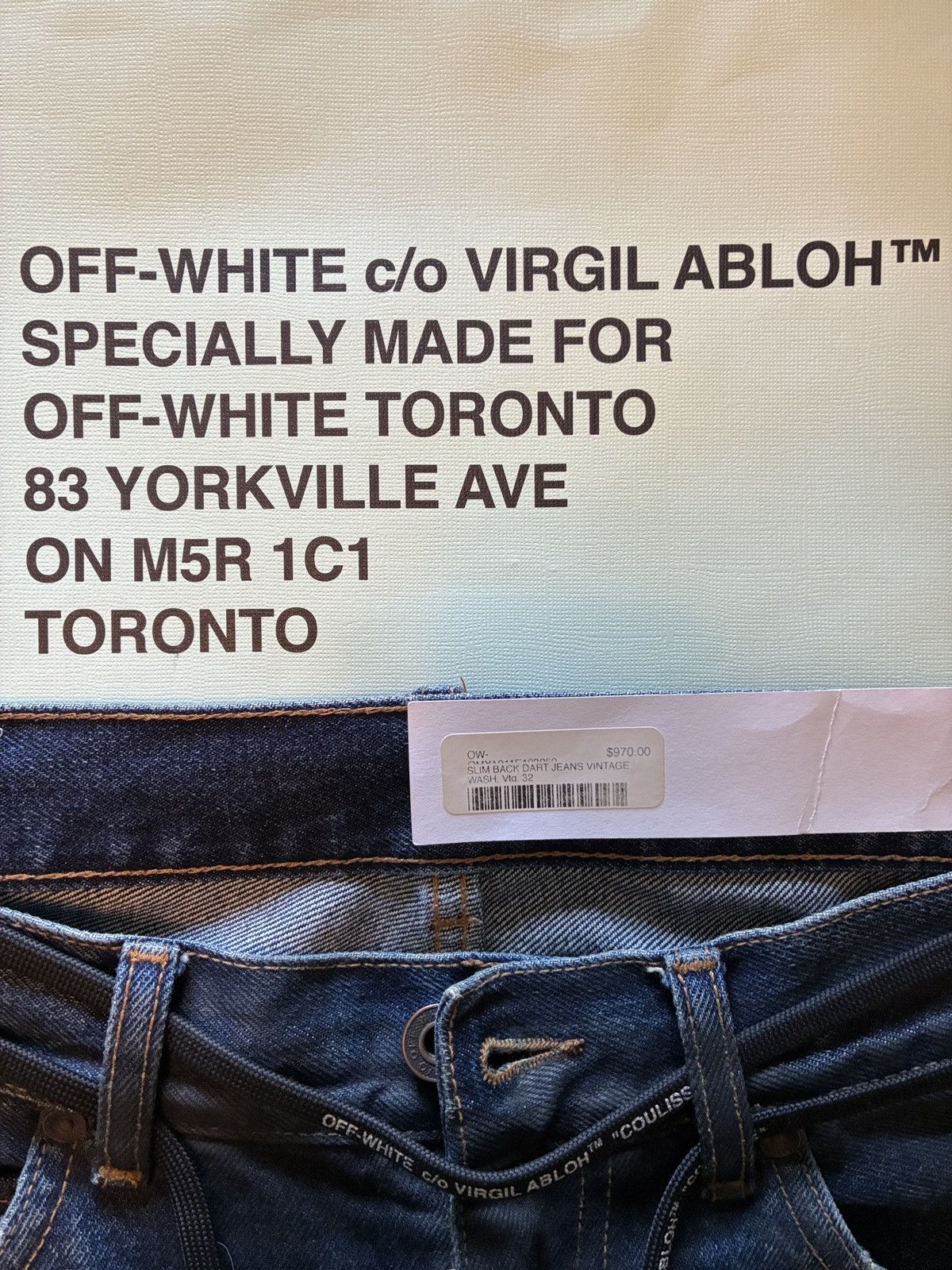 Off-White Off-White Blue Distressed Demin Size US 32 / EU 48 - 10 Thumbnail