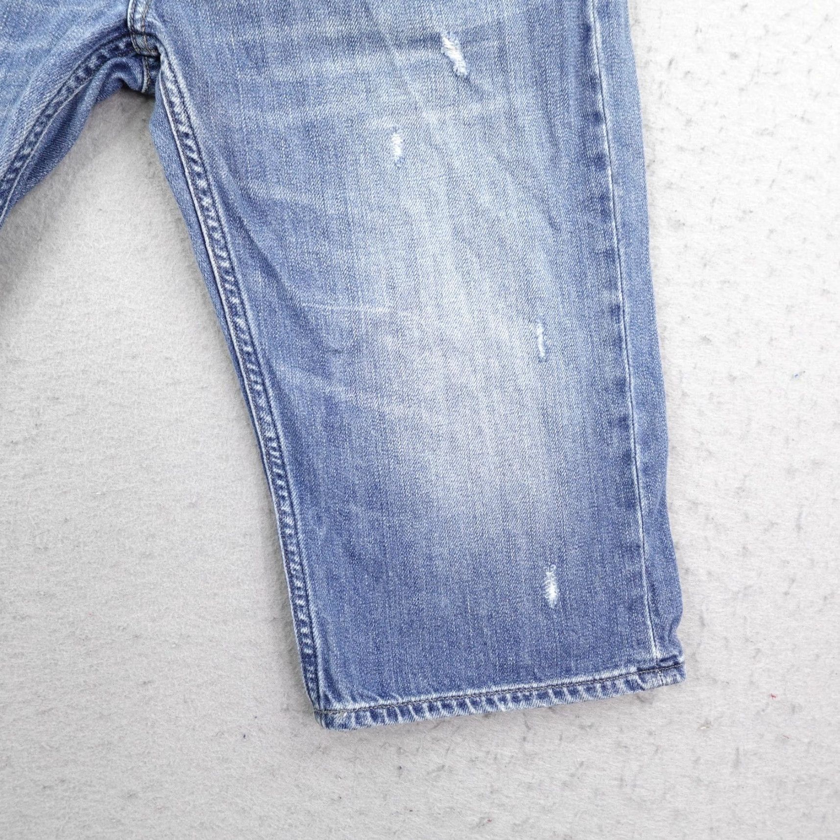 Allsaints All Saints Shorts Mens 30 Blue Denim Damascus Slim Jorts Distressed Button Fly Bermuda Denim Slim Mens 30 Blue Size US 30 / EU 46 - 3 Thumbnail