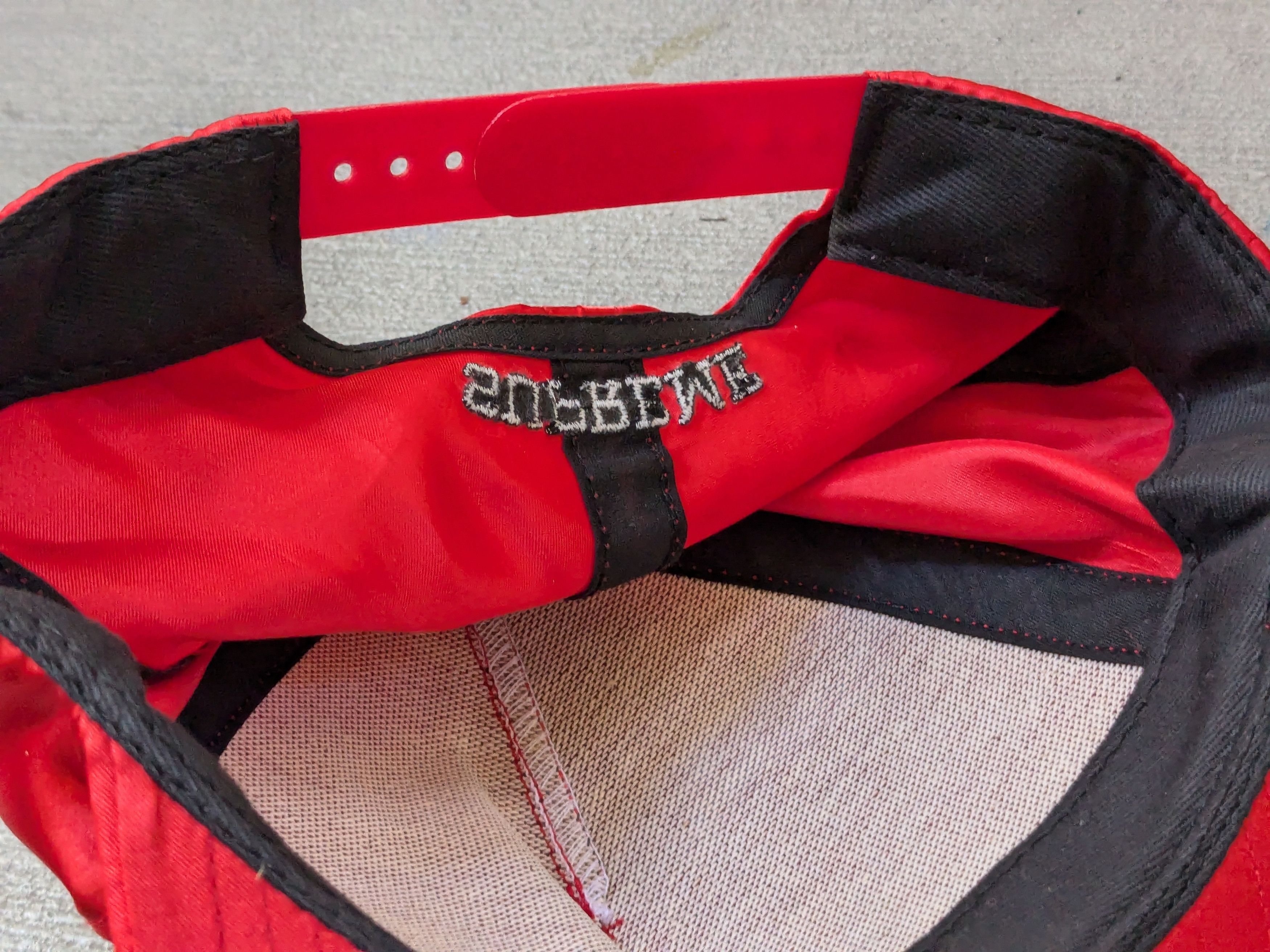 Playboy × Supreme Supreme Playboy Satin 6 Panel Hat Cap Red Adjustable Size ONE SIZE - 12 Thumbnail
