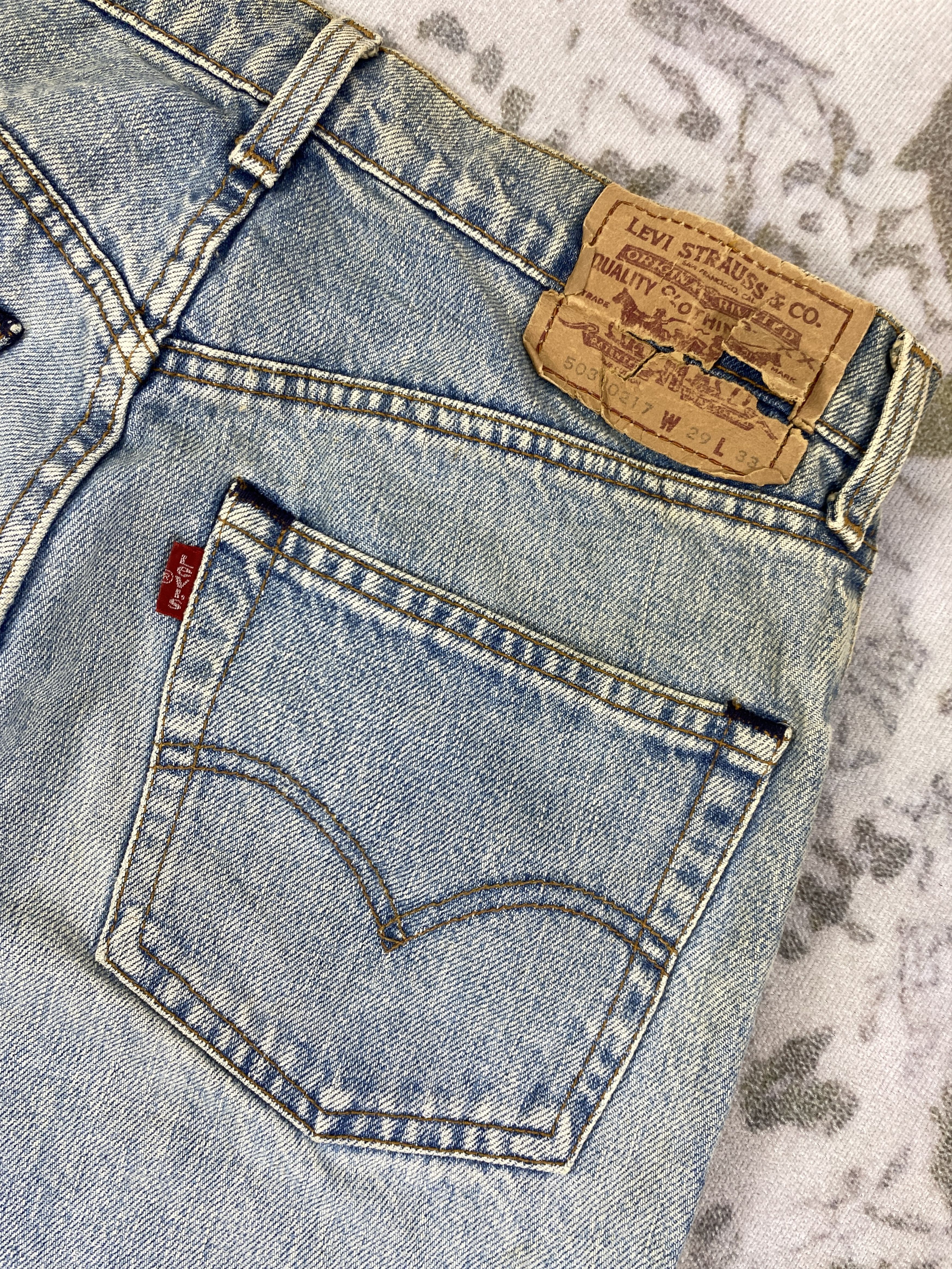 Levi's Vintage Levis 503 Jeans 29x30 - JN 3016 Size US 29 - 10 Thumbnail