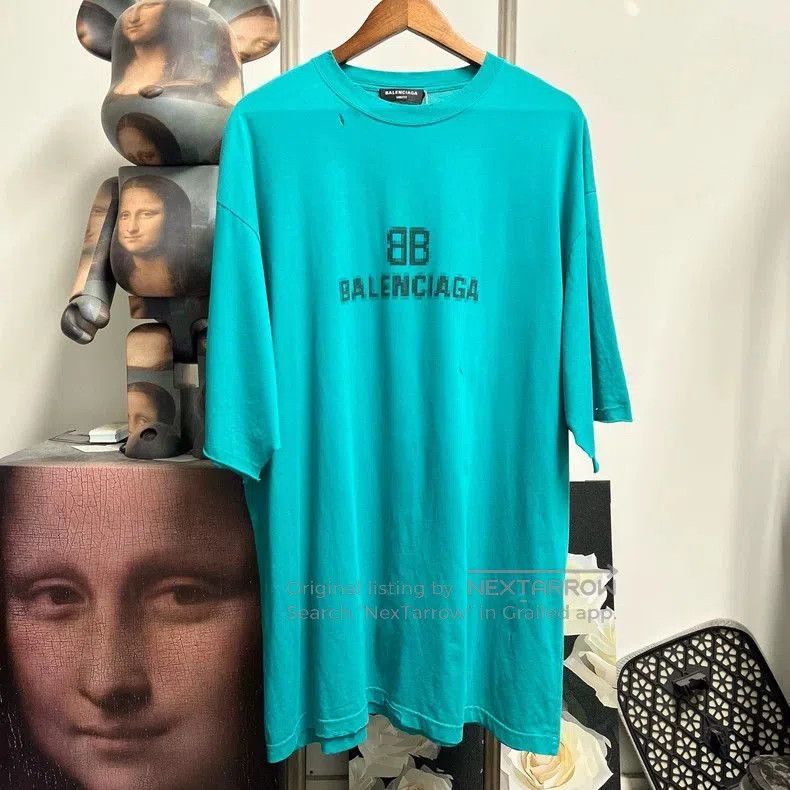 Balenciaga Balenciaga Mosaic Distressed Short Sleeve. Size US S / EU 44-46 / 1 - 1 Thumbnail