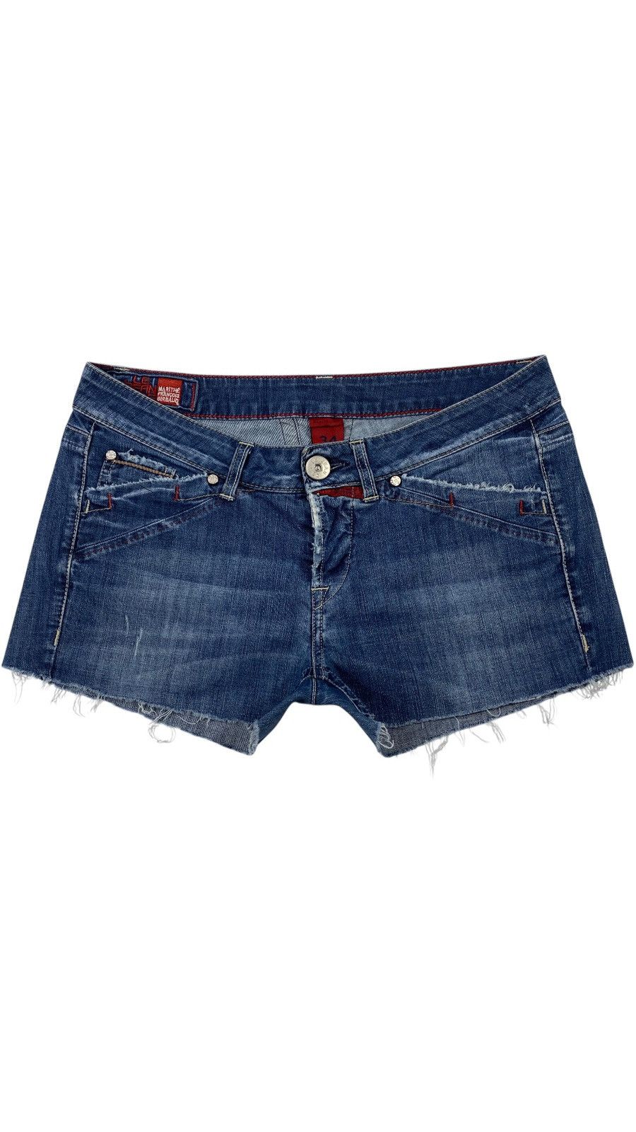 Marithe + Francois Girbaud LASTDROP🔥Y2K Le Jean De Marithe Francois Girbaud Mini Shorts Size 34" / US 12 / IT 48 - 1 Thumbnail