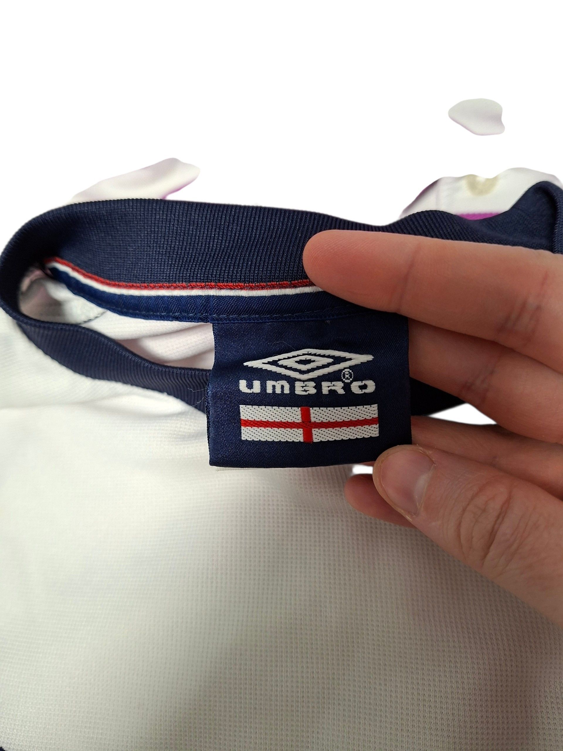 Umbro ENGLAND UMBRO VINTAGE BIG LOGO SOCCER JERSEY TEE Size US L / EU 52-54 / 3 - 5 Thumbnail
