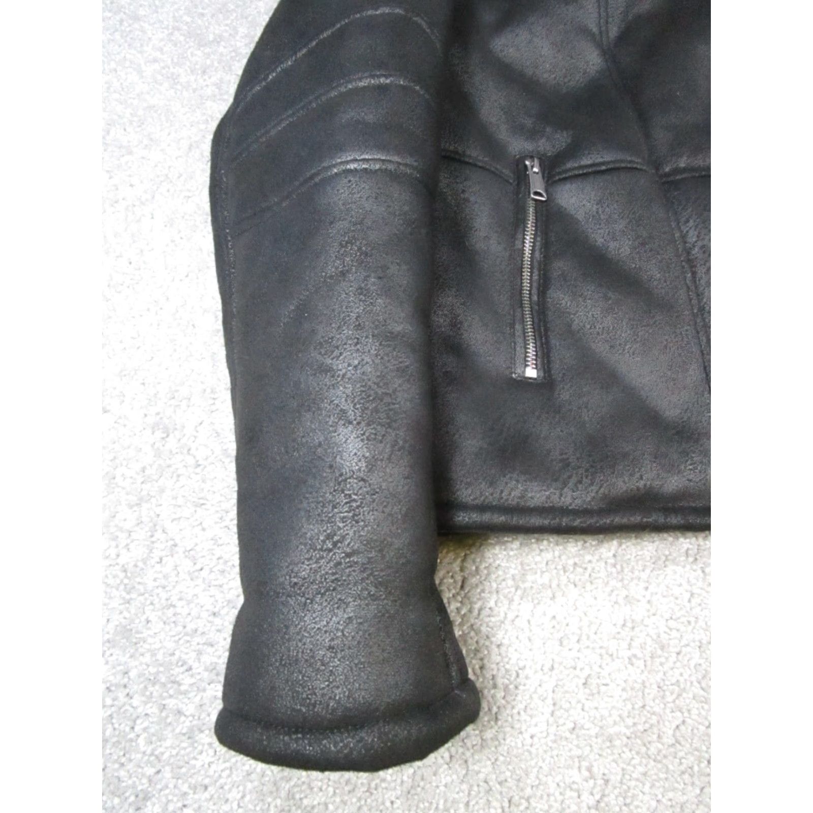 Lucky Brand Lucky Brand Jacket Womens Small Black Faux Fur Jacket Size S / US 4 / IT 40 - 3 Thumbnail