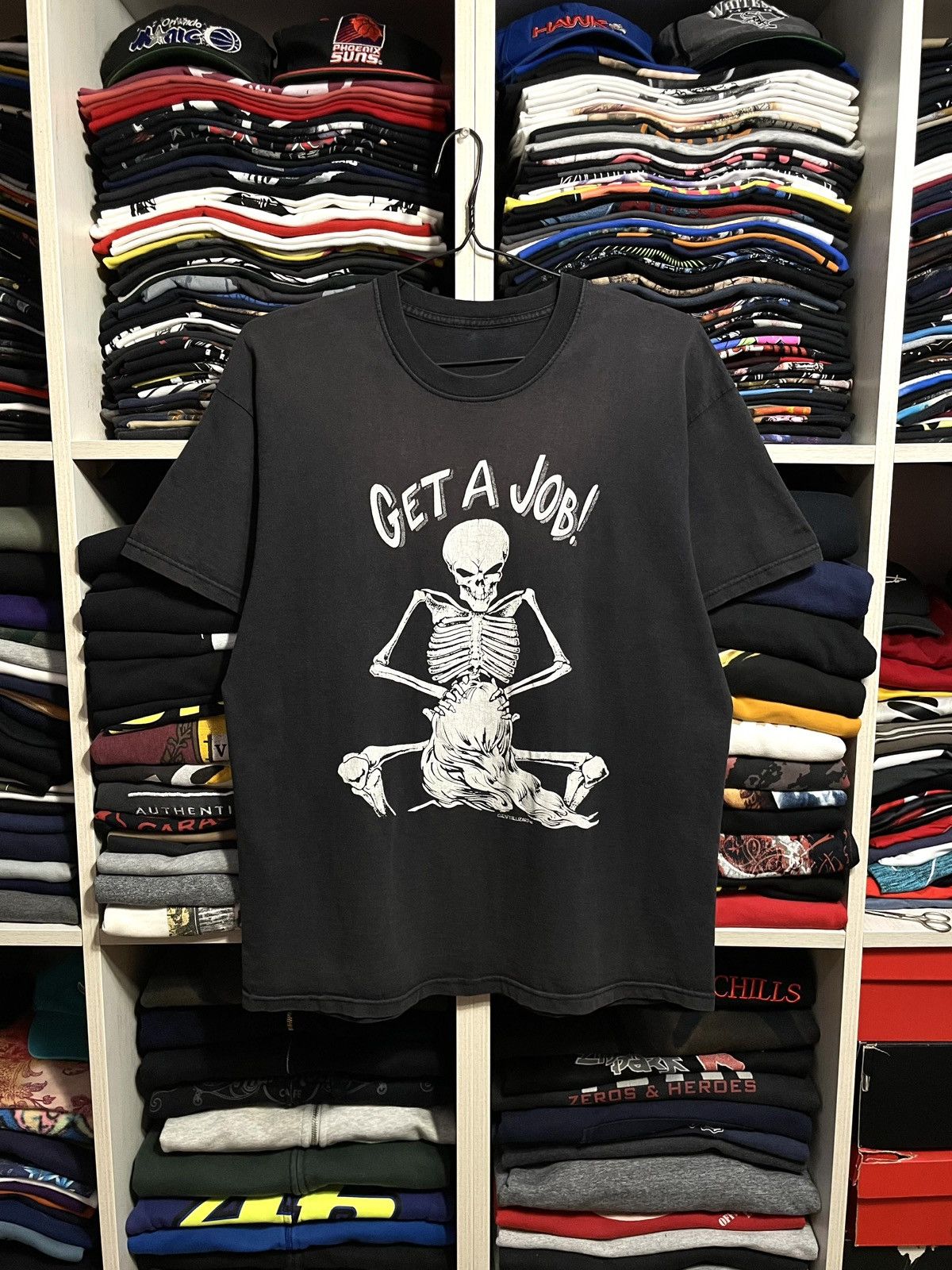Vintage Vintage 00s Get A Job Porn Star Fashion Victim Style T-Shirt Size US L / EU 52-54 / 3 - 9 Thumbnail