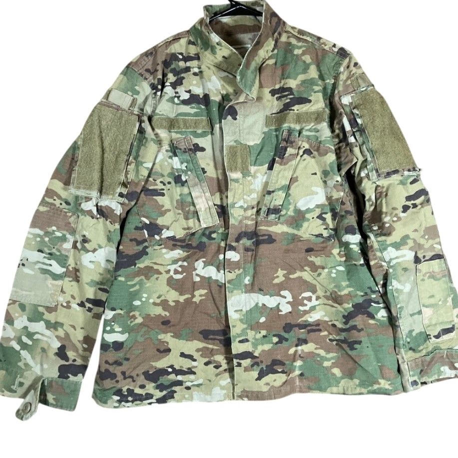 Vintage VINTAGE Army Air Force Combat Womens Coat Green OCP Camo ACU Uniform Stretch 39 Regular Size XS / US 0-2 / IT 36-38 - 2 Thumbnail