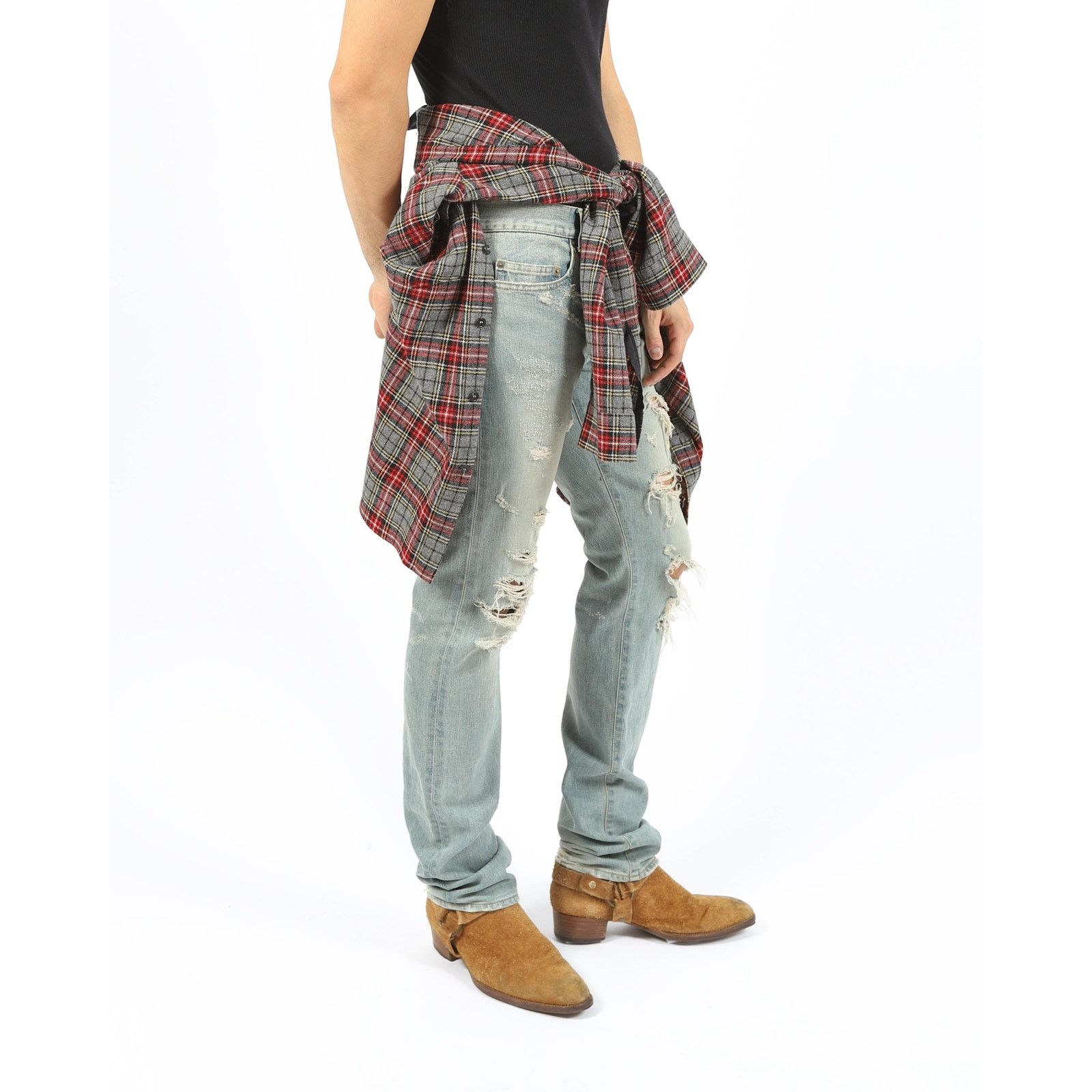 Saint Laurent Paris FW13 Oversized Flannel in Checked Wool Size US XL / EU 56 / 4 - 6 Thumbnail