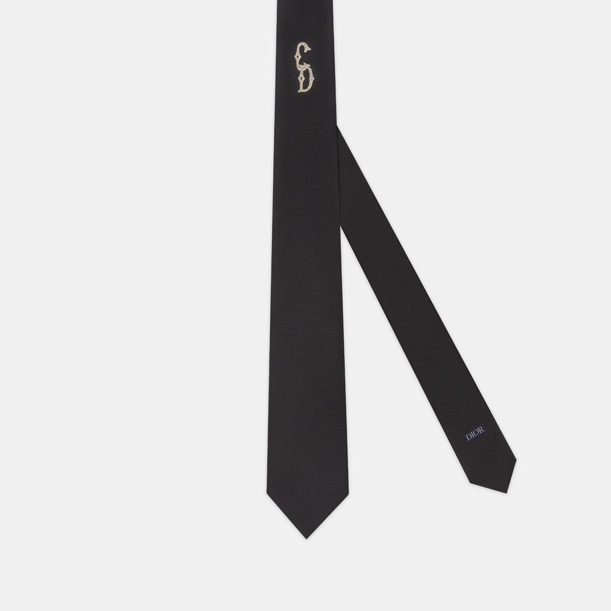 Dior o1w1db11024 Size: OS / Cd Interlaced Tie in Black Size ONE SIZE - 1 Thumbnail