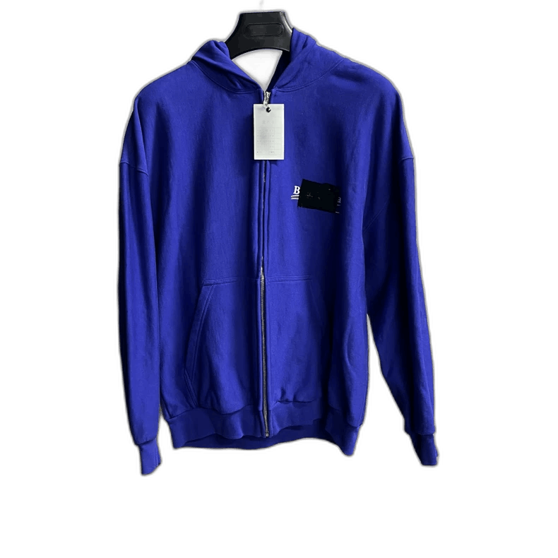 Balenciaga Navy Blue Hooded Sweatshirt by Balenciaga Size US S / EU 44-46 / 1 - 1 Thumbnail