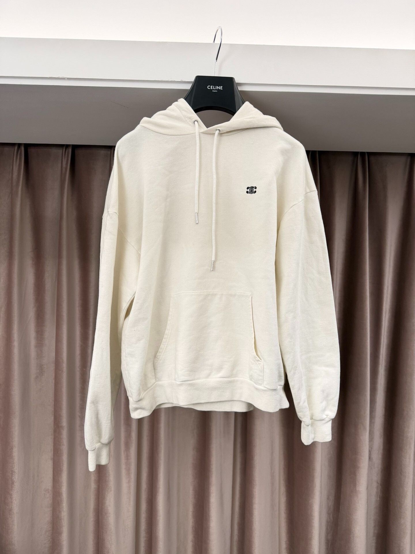 Celine Celine White Logo Hoodie by Hedi Slimane Size XS / US 0-2 / IT 36-38 - 1 Thumbnail