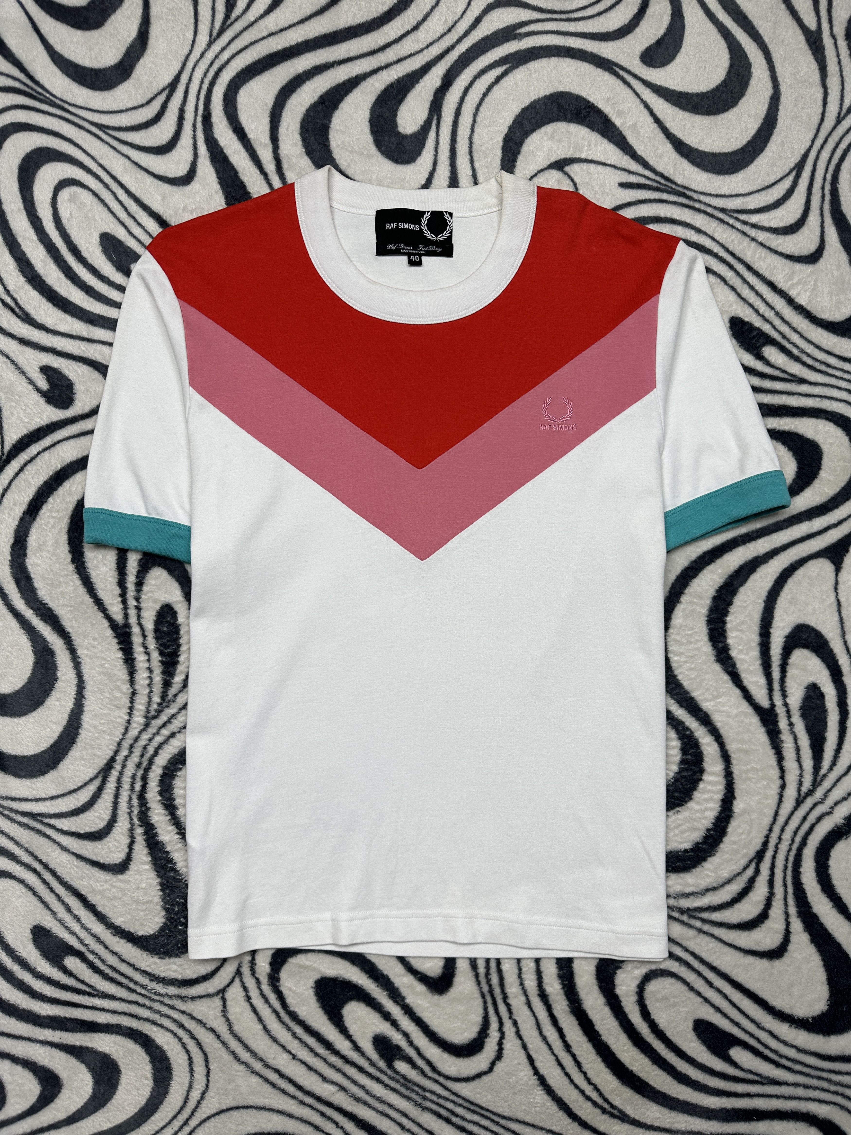 Fred Perry × Raf Simons Raf Simons x Fred Perry Logo Crew Necs T-Shirt Tee Size US M / EU 48-50 / 2 - 1 Thumbnail