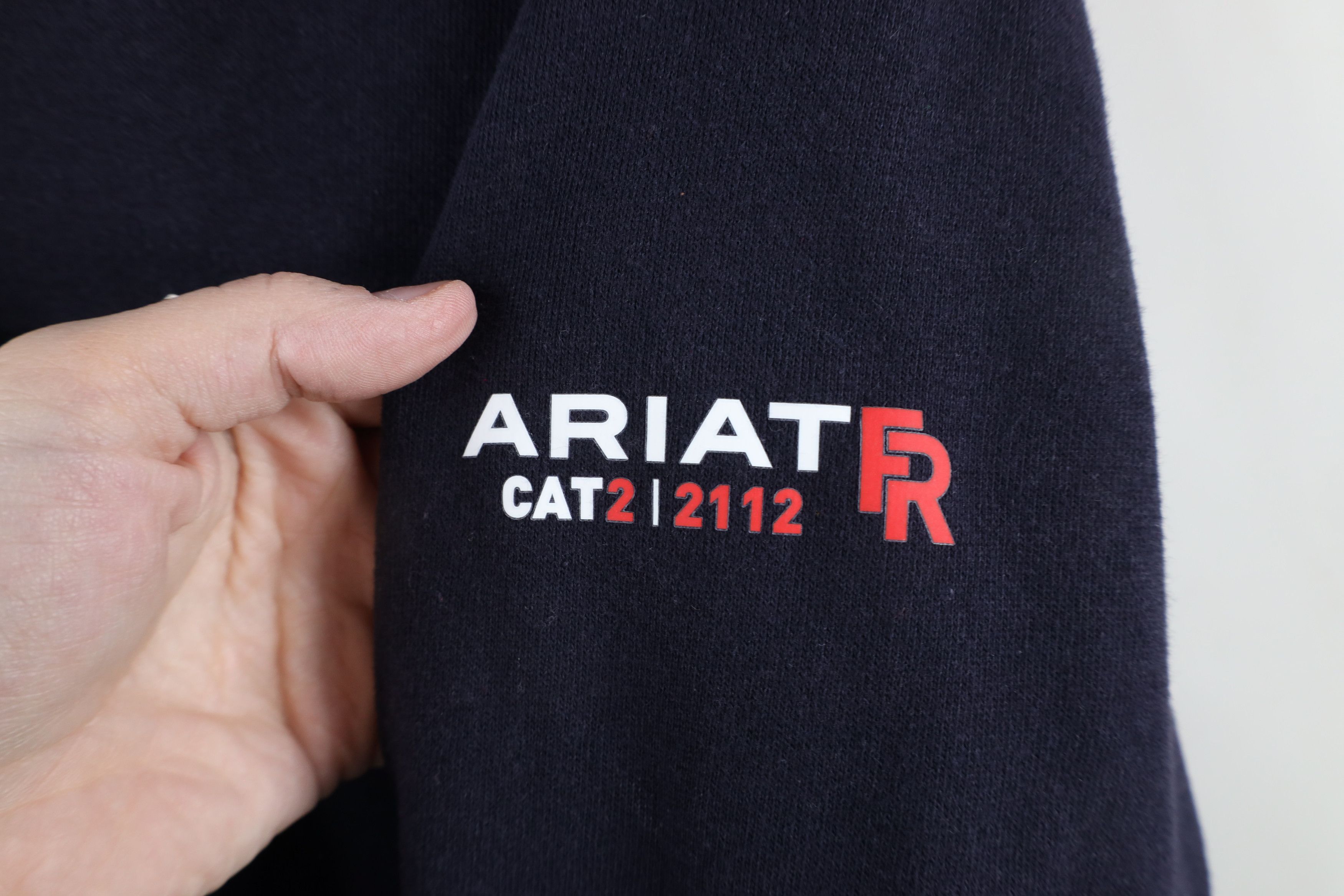 Ariat × Vintage Ariat FR 2112 Fire Resistant Half Zip Work Sweatshirt Blue Size US M / EU 48-50 / 2 - 4 Thumbnail