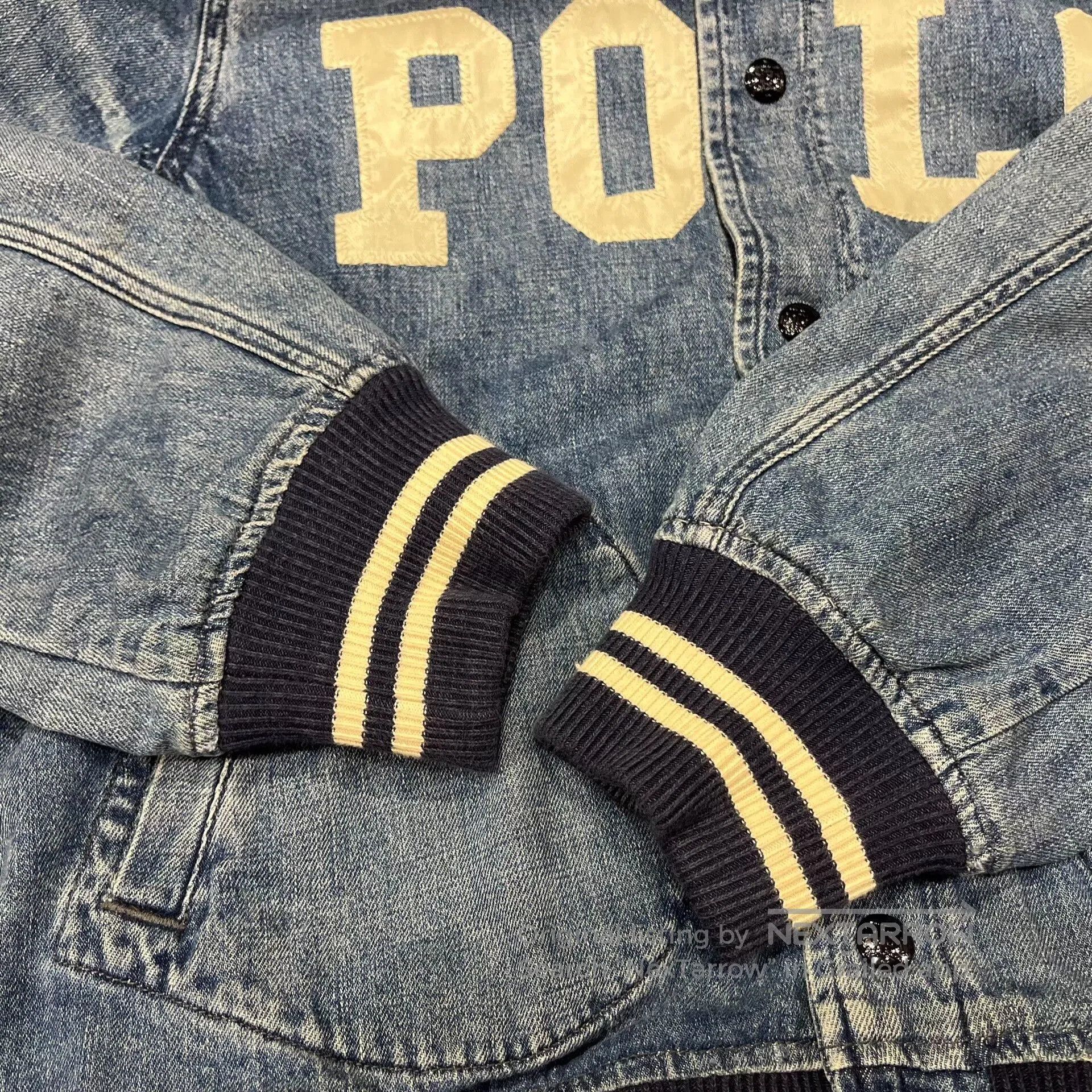RRL Ralph Lauren Double RL Ralph Lauren Denim Baseball Jacket. Size US M / EU 48-50 / 2 - 7 Thumbnail