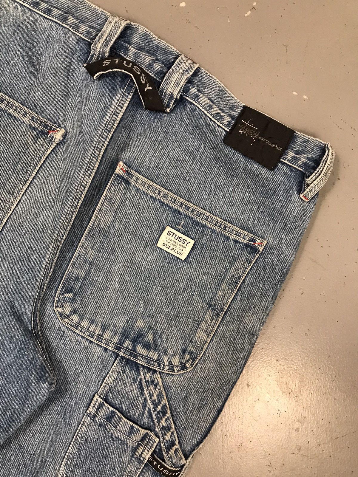 Stussy × Vintage Vintage 90s Stussy straight fit carpenter denim Size US 36 / EU 52 - 11 Thumbnail
