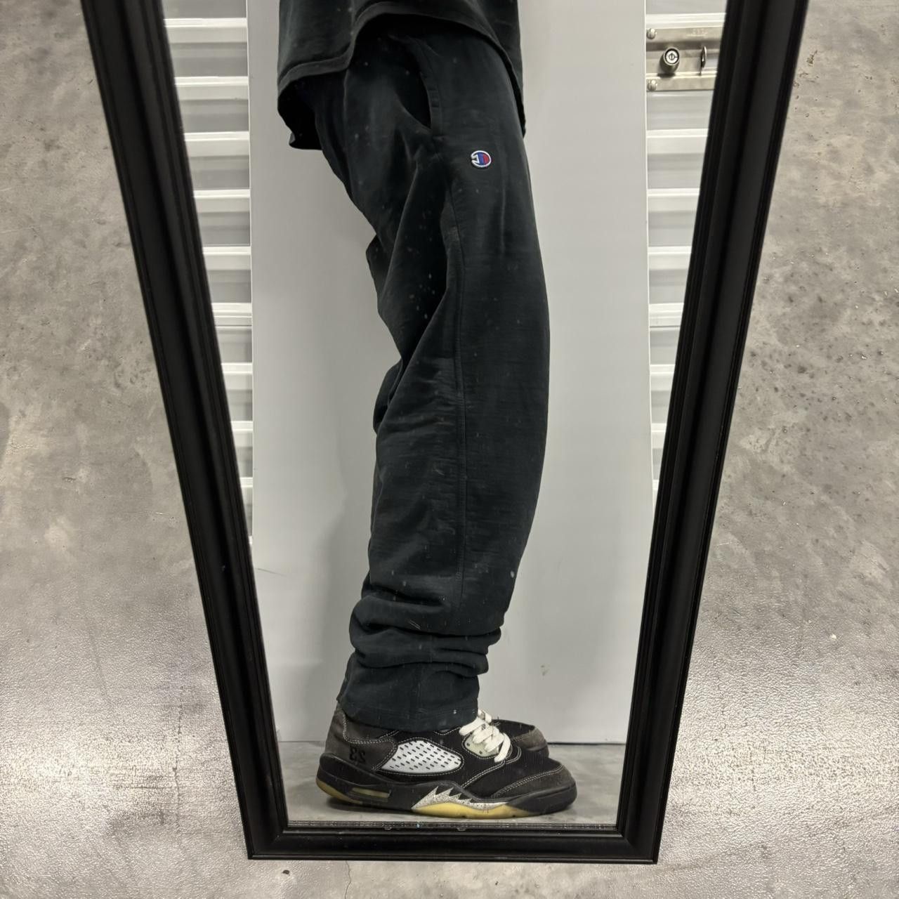 Japanese Brand × Vintage Crazy Vintage Y2K/2000s Black Skater Essential Sweatpants! Size US 30 / EU 46 - 2 Thumbnail