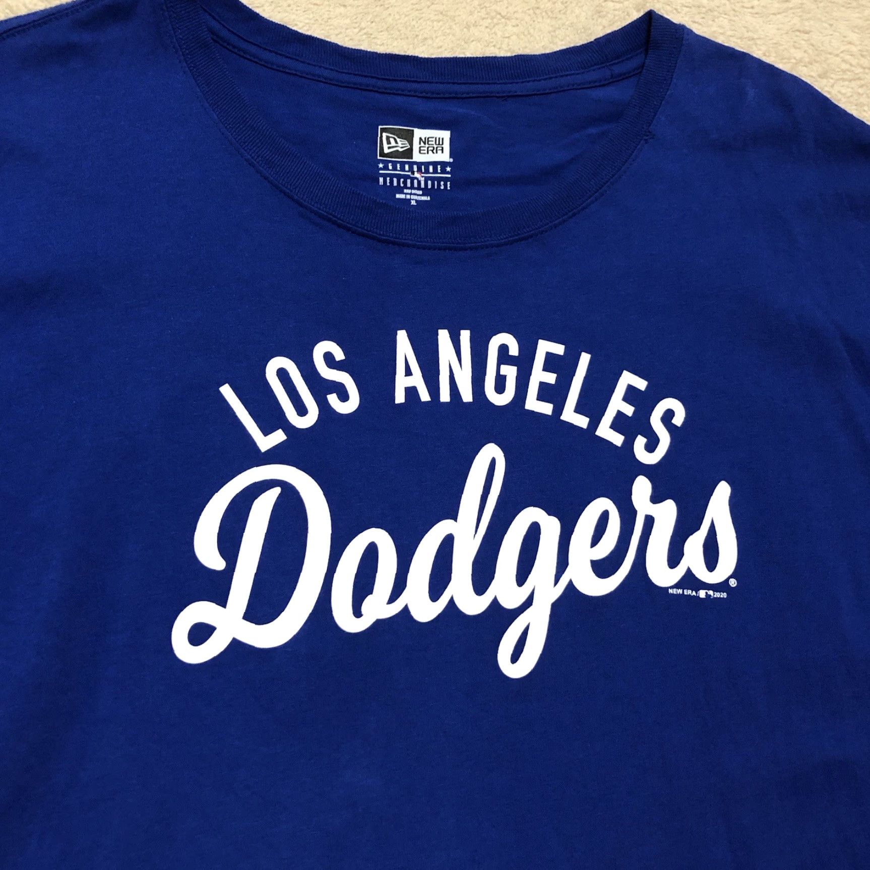New Era New Era Dodgers T-Shirt MLB Blue Embroidered Logo XL Mens Short Sleeve Crew Neck Size US XL / EU 56 / 4 - 2 Thumbnail