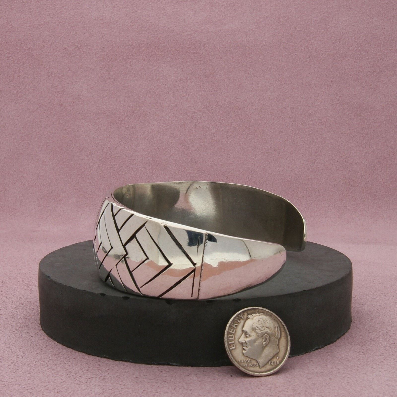 Sterling Silver sterling silver bali woven pattern cuff bracelet size 7.5in Size ONE SIZE - 2 Thumbnail