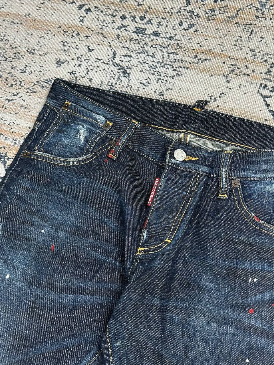 Dsquared2 Dsquared 2 Distressed Paint Splatter Slim Jeans Size US 32 / EU 48 - 6 Thumbnail