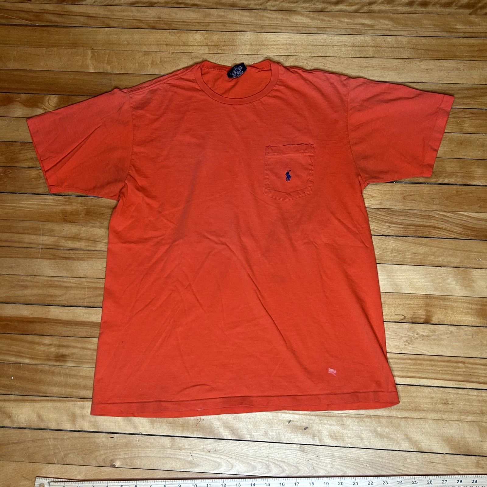 Polo Ralph Lauren Y2K Orange Polo Pocket T-Shirt Medium Size US M / EU 48-50 / 2 - 1 Thumbnail