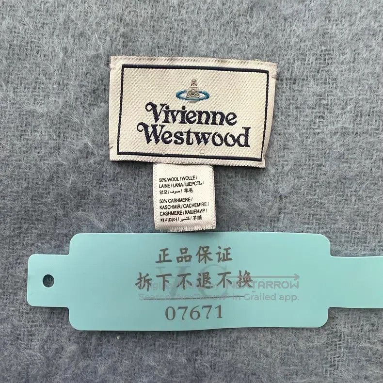 Vivienne Westwood Vivienne Westwood Navy fringed double-sided Saturn embroid Size ONE SIZE - 6 Thumbnail