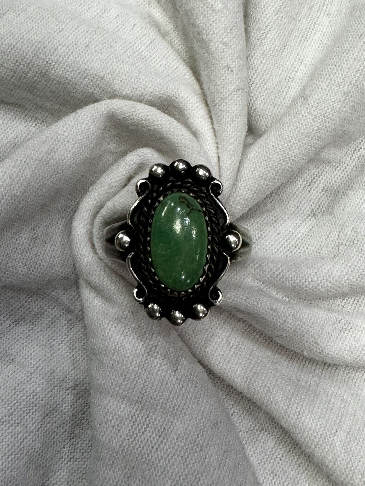 Jewelry × Sterling Silver × Vintage VINTAGE BELL TRADING POST TORQUIOSE NATIVE 925 RING SIZE 5.5 Size ONE SIZE - 3 Thumbnail