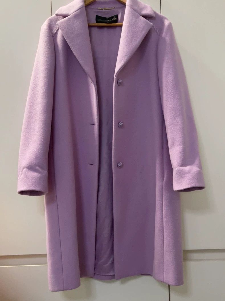 Versace Versace Purple Cashmere Long Coat- dmc Size US M / EU 48-50 / 2 - 1 Thumbnail