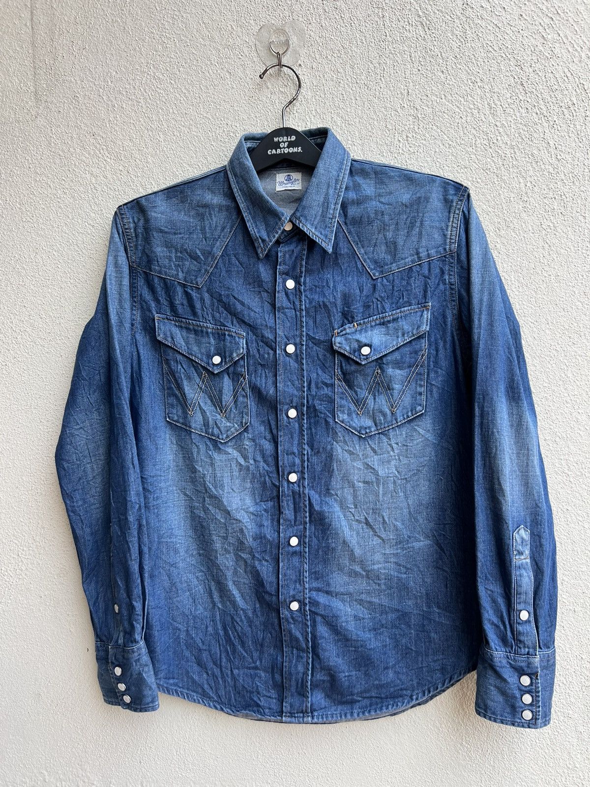 Wrangler Vintage Wrangler Blue Bell Denim Western Shirt Size US M / EU 48-50 / 2 - 24 Thumbnail