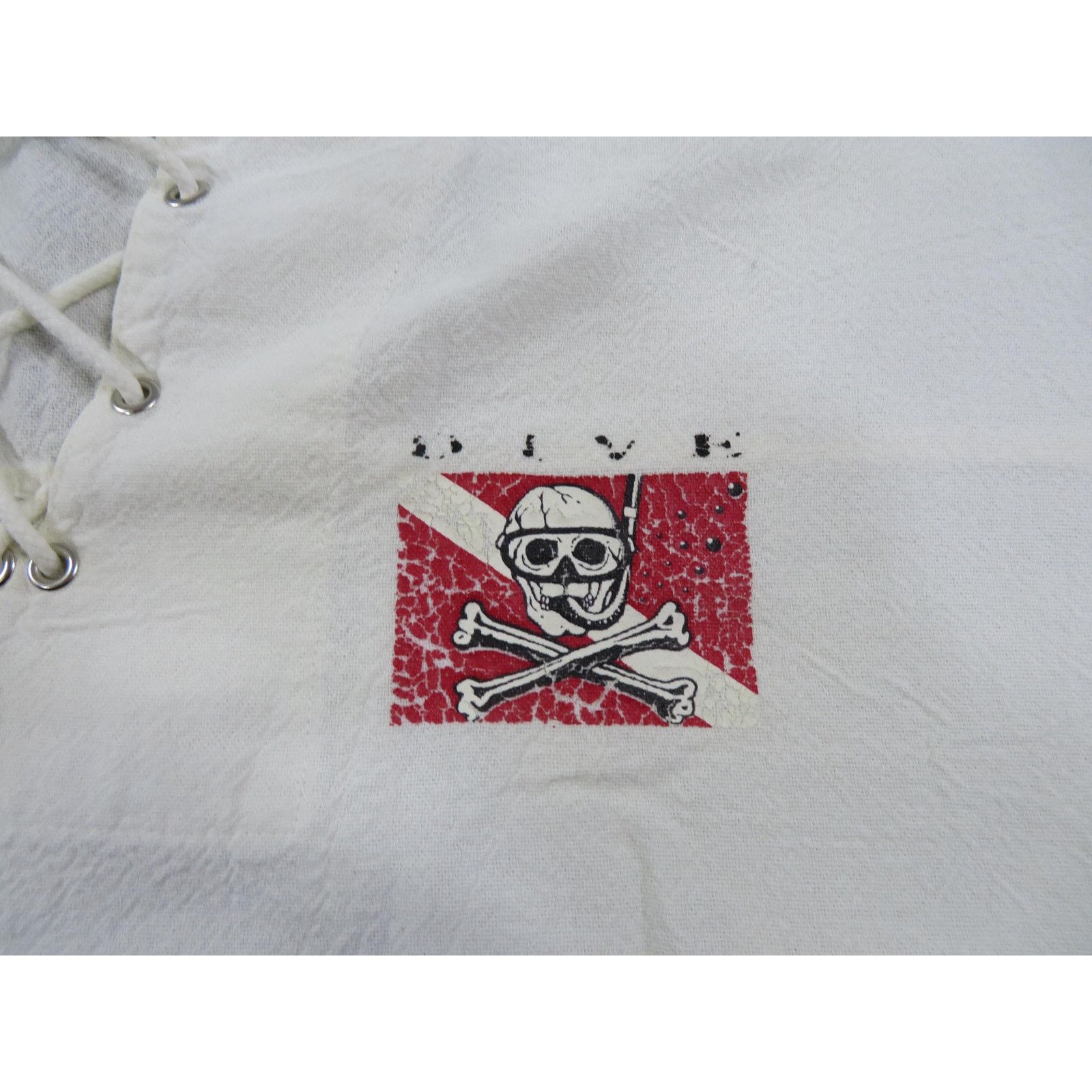 Other Skull Crossbones Pirate Sleeveless Shirt White 2XL 1990s Size US XL / EU 56 / 4 - 3 Thumbnail