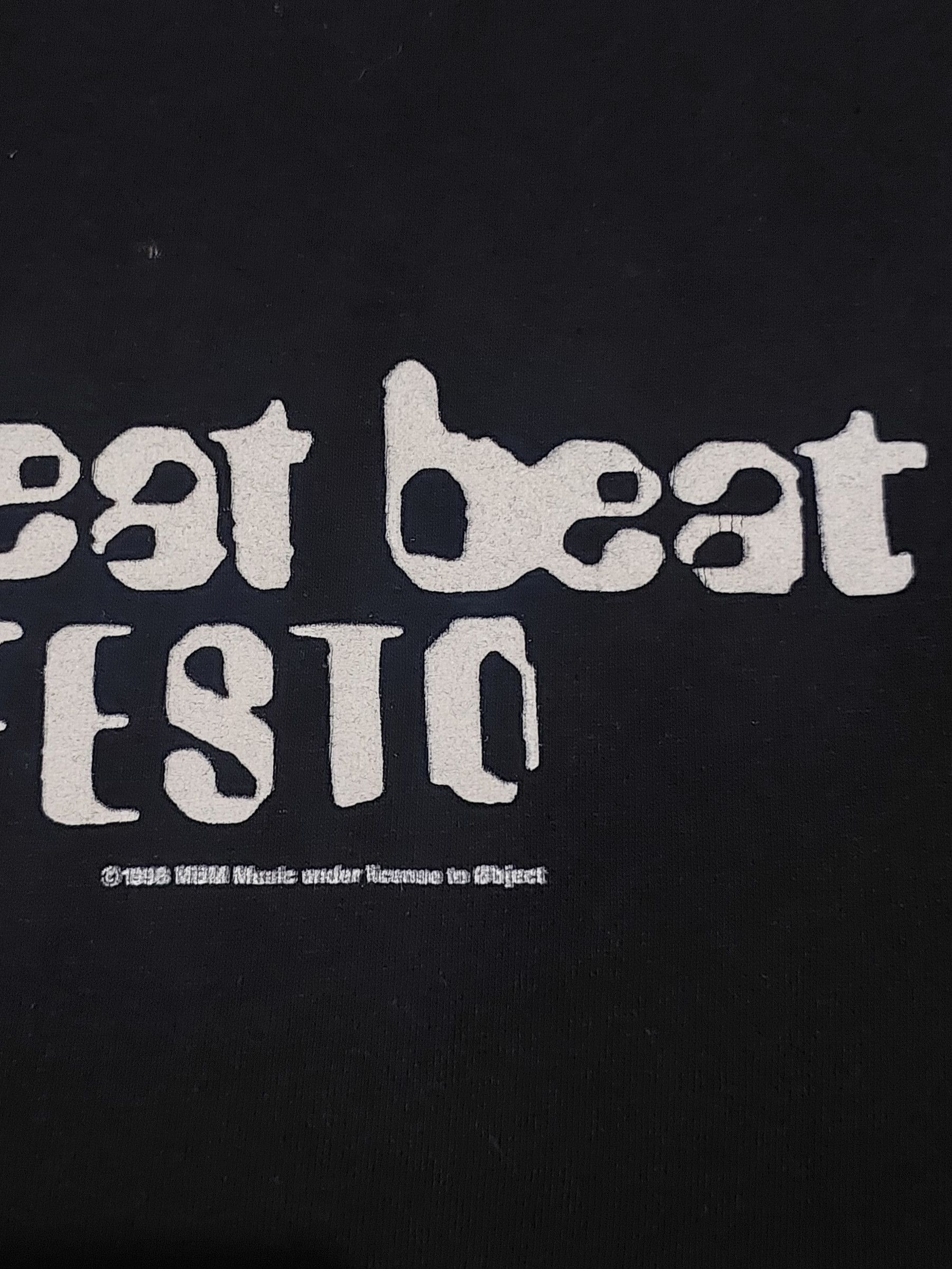 Band Tees Vintage 1998 Meat Beat Manifesto 'Actual Sounds Voices' Size US L / EU 52-54 / 3 - 4 Thumbnail