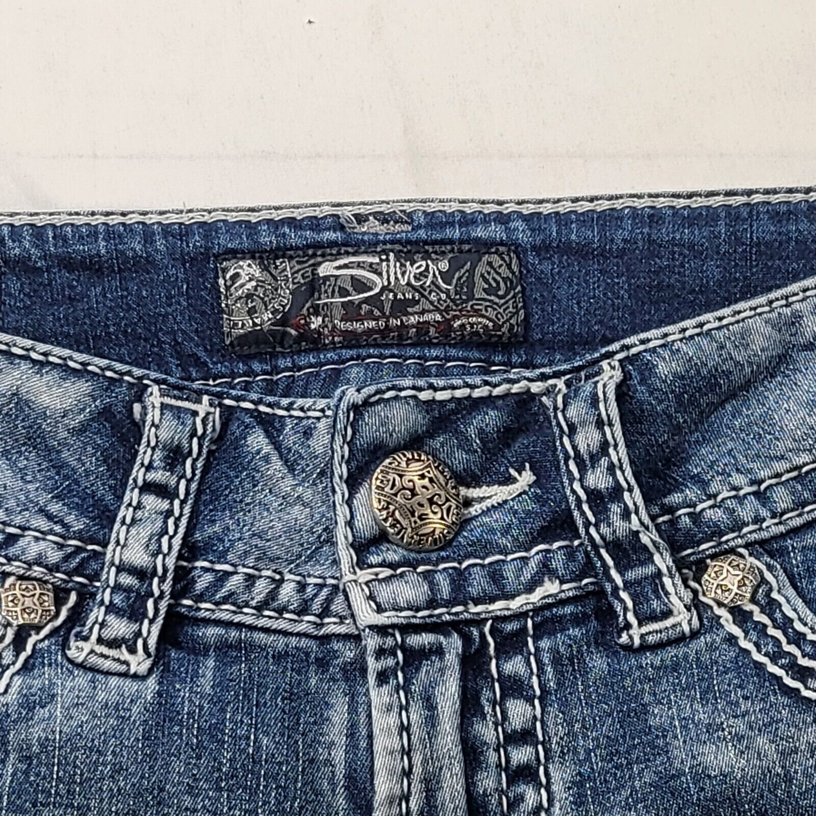 Other Silver Suki Surplus Capri Denim Jeans Womens Size 25 Blue Size 26" / US 2 / IT 38 - 6 Thumbnail