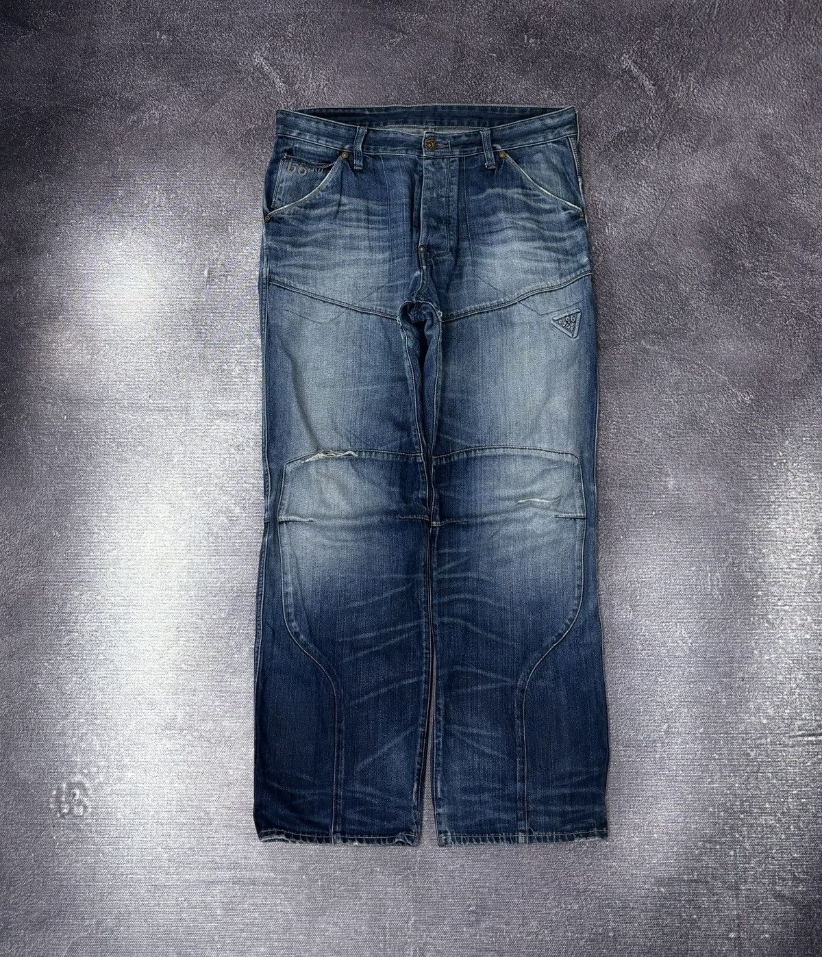G-Star Vintage G-Star Raw Faded Blue Avant Garde Denim Baggy Jeans Size US 38 / EU 54 - 1 Thumbnail